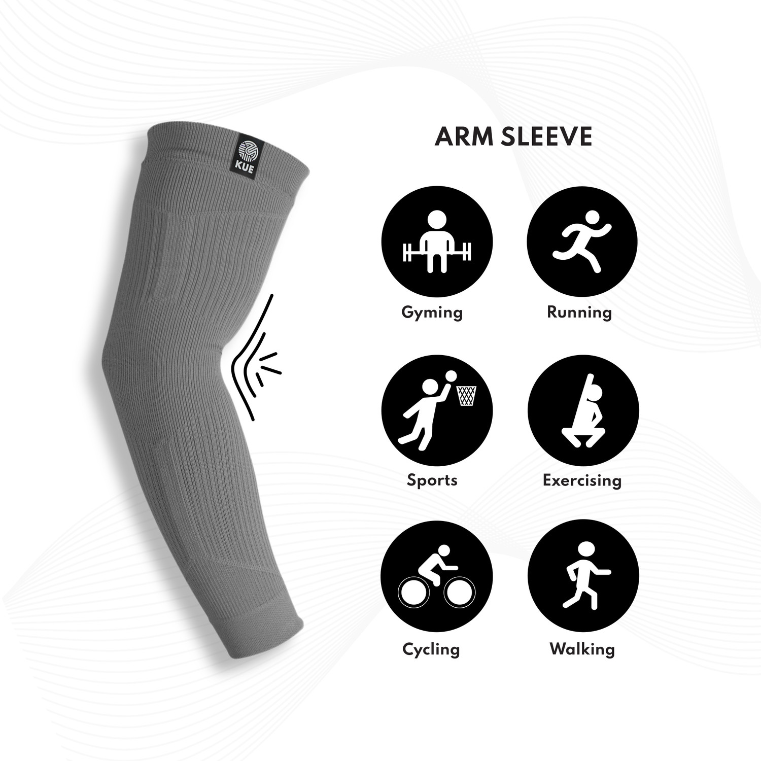 Image of KUE Nylon Arm Sleeve For Men & Women