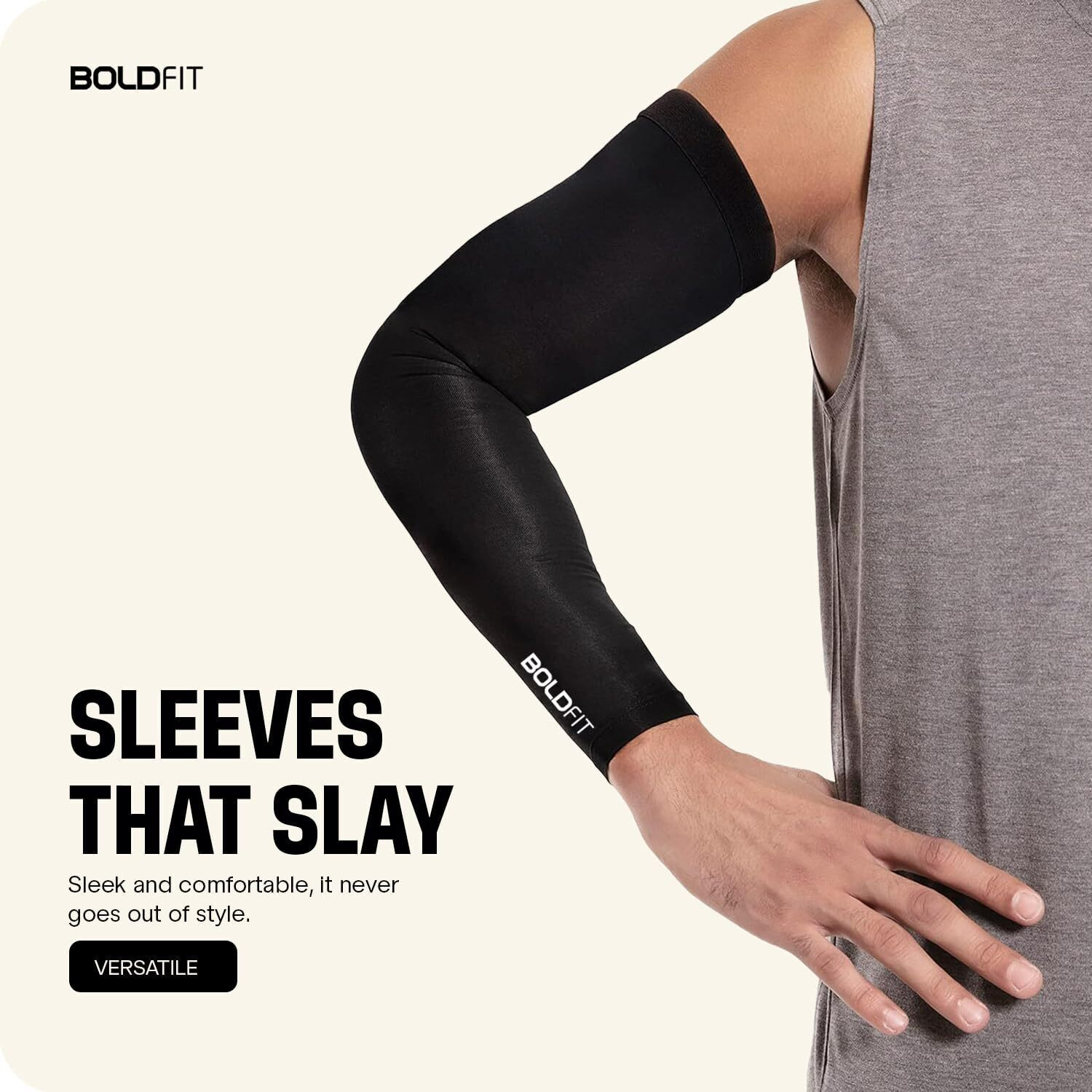 Image of BOLDFIT CLOTHING Polyester Arm Sleeve For Men & Women