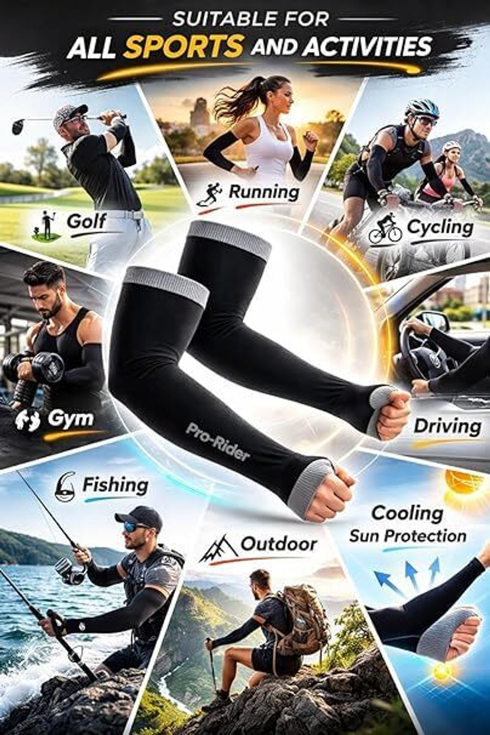 Image of SONASSSS Cotton Arm Sleeve For Men
