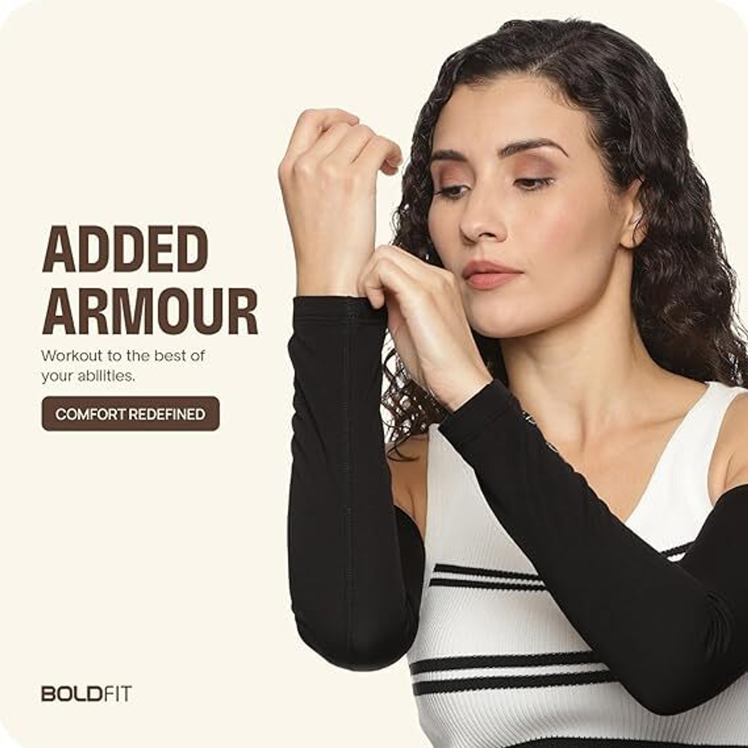 Image of BOLDFIT CLOTHING Polyester Arm Sleeve For Men & Women