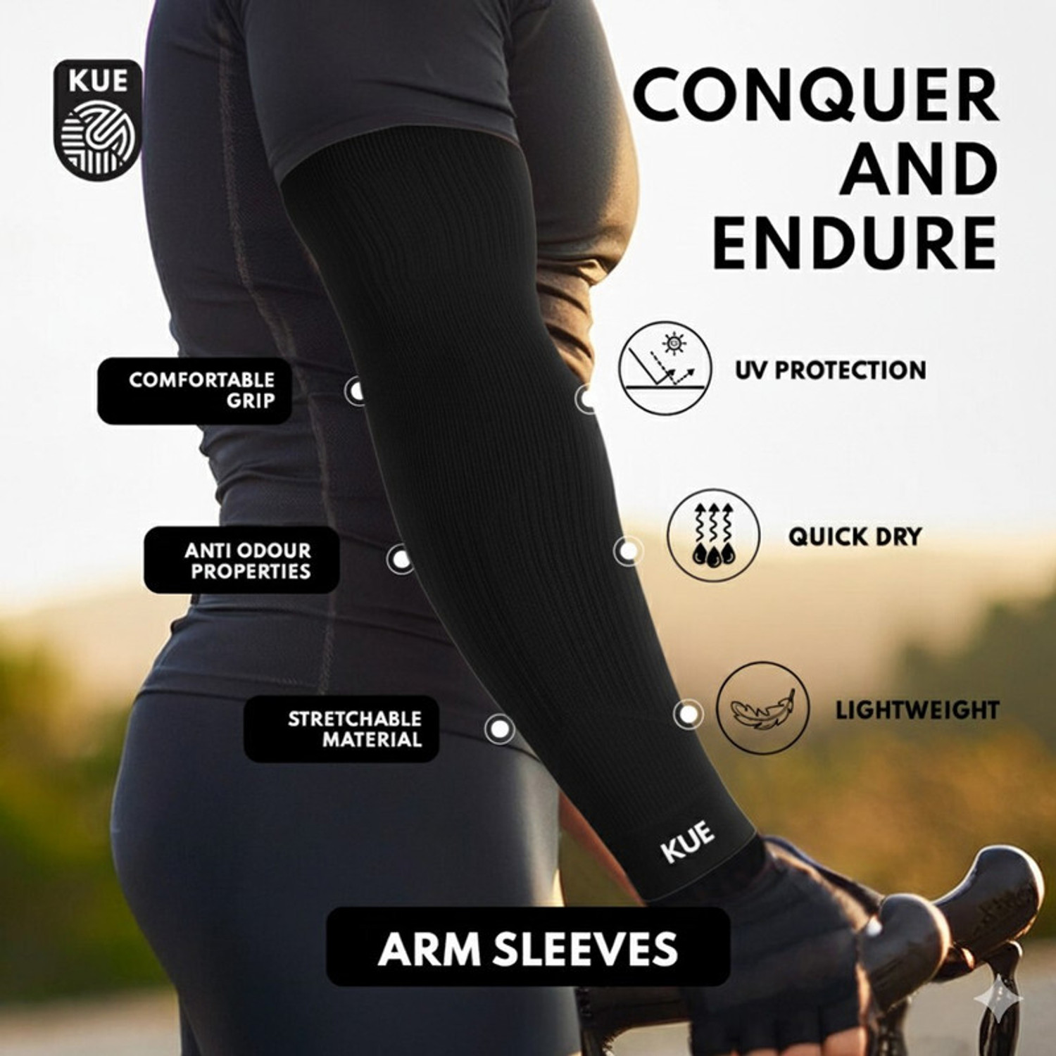 Image of KUE Nylon Arm Sleeve For Men & Women