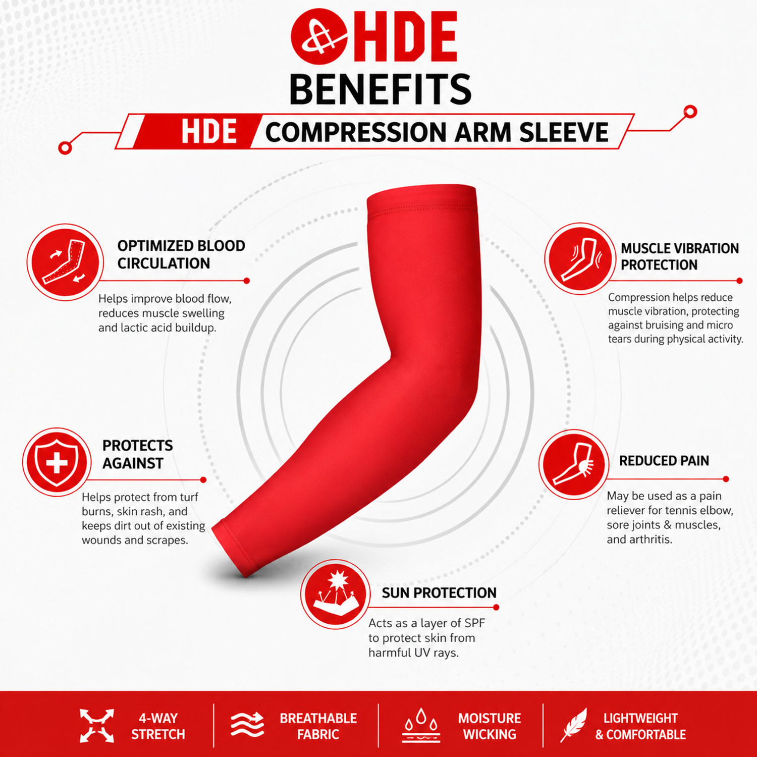 Image of primepeak Nylon Arm Sleeve For Men & Women