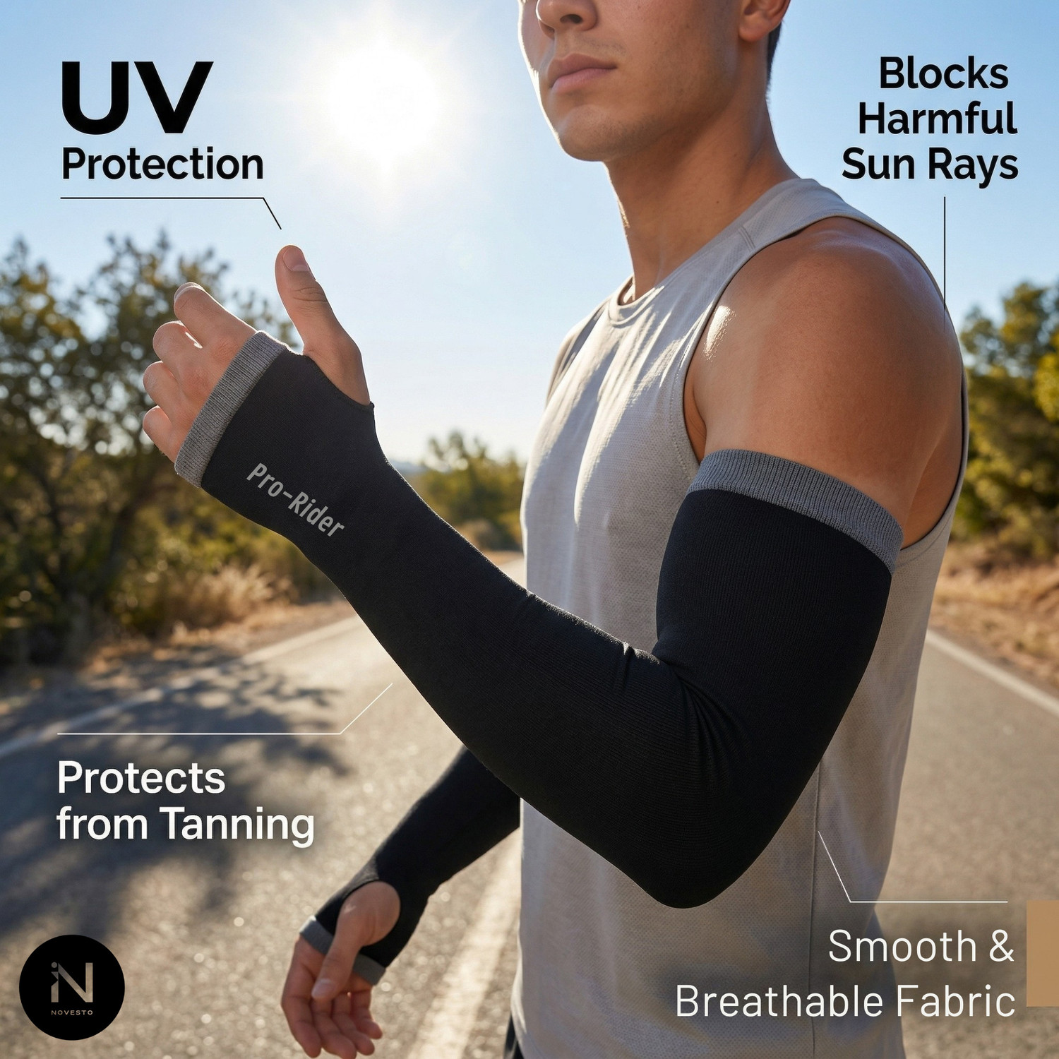 Image of Orvax Polyester Arm Sleeve For Men & Women