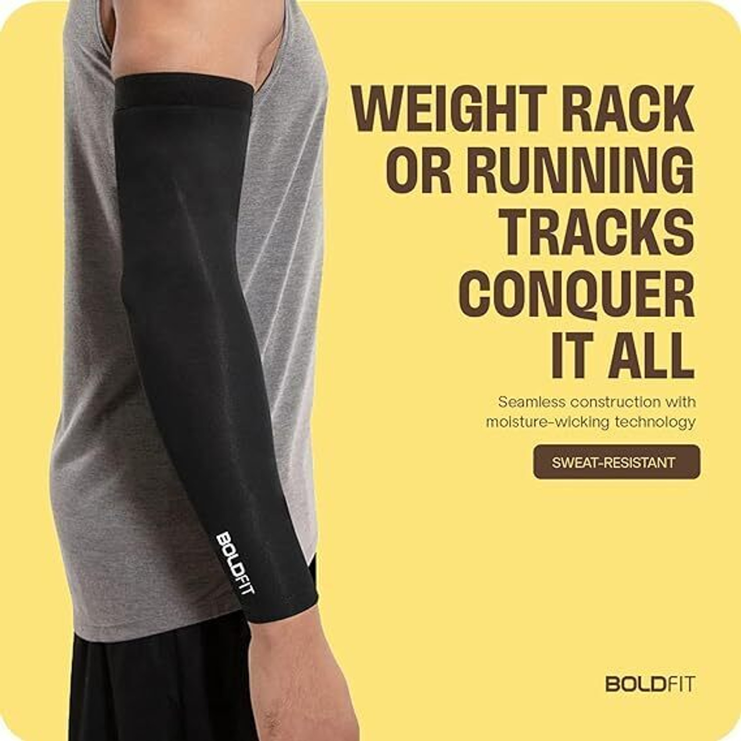 Image of BOLDFIT CLOTHING Polyester Arm Sleeve For Men & Women