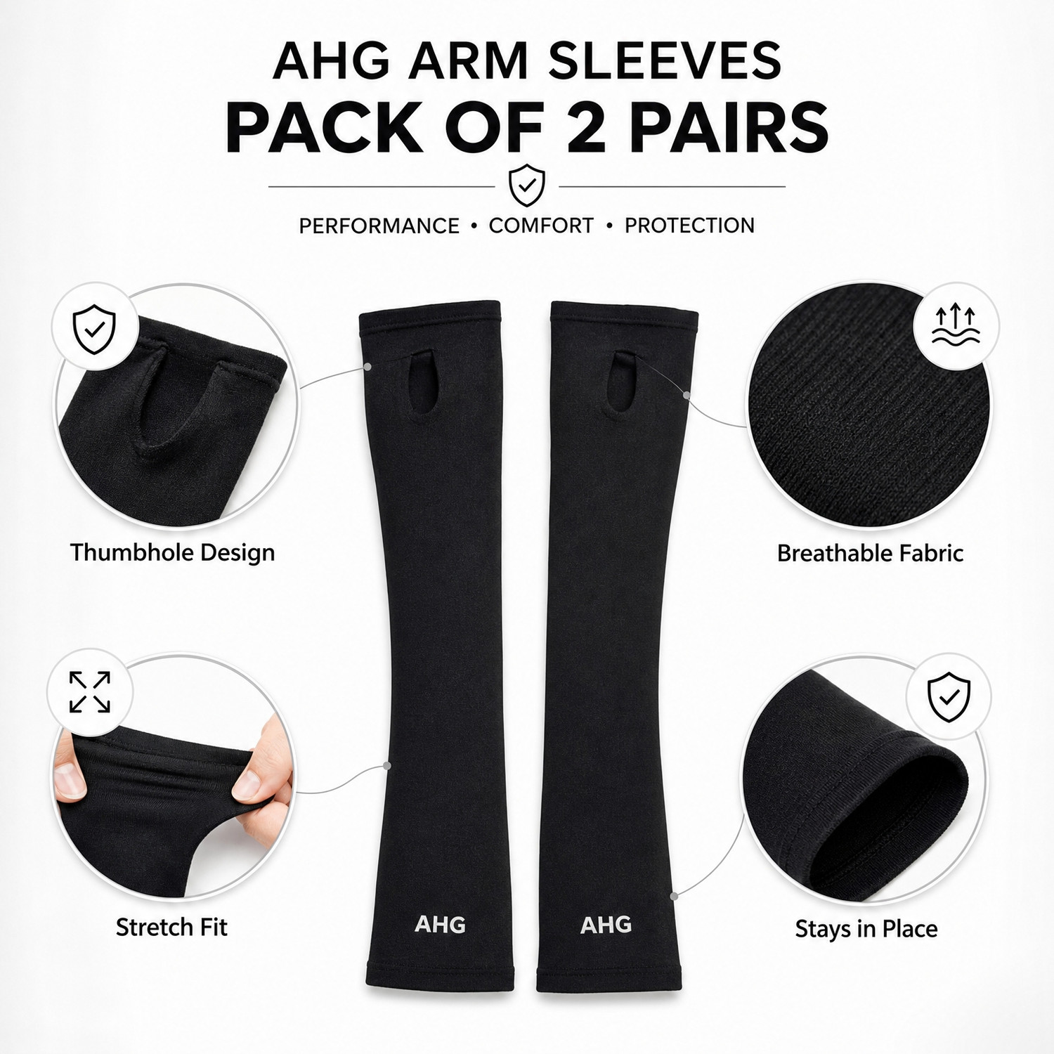 Image of Orvax Polyester Arm Sleeve For Men & Women