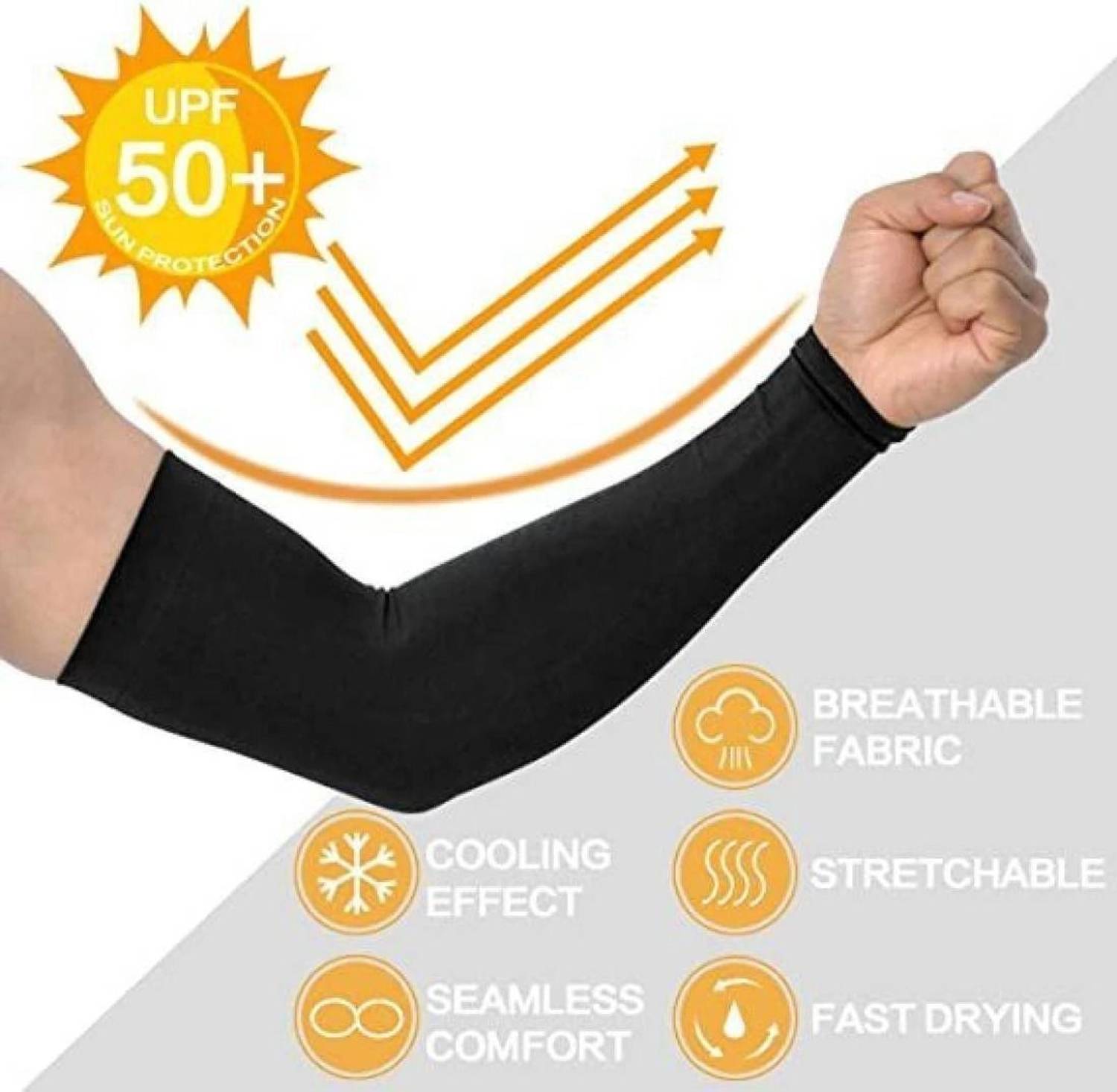 AUTOSITE Nylon Arm Sleeve Black - Image 2