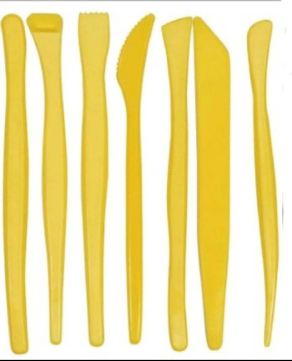 Image of Pehrovin Clay tools (set of 7) + Dotting tools (5) +5 Packets of Mouldit(50 gms each) Art Clay
