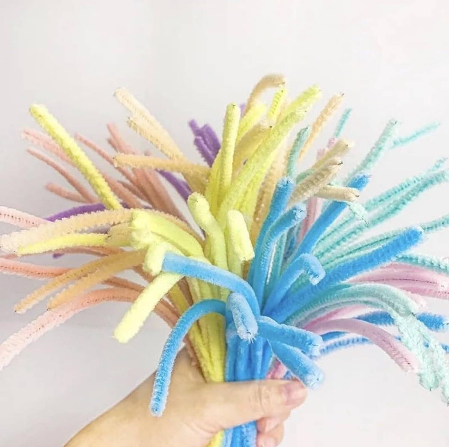banira Chenille Stems Pipes Cleaner for Flower Making for Crafts(100Pcs) Art Clay