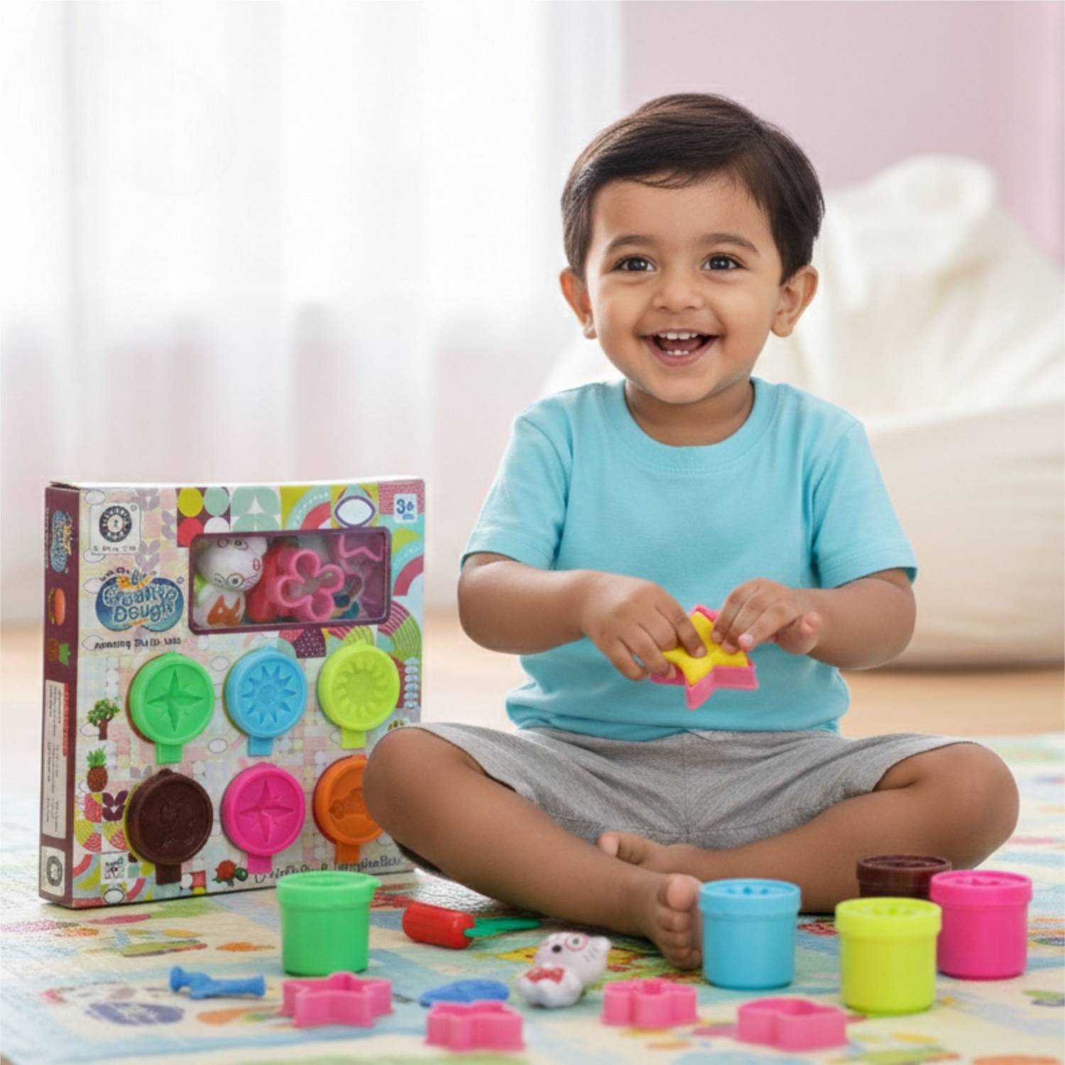 333MART Clay Dough Creation, 30 gm Clay Dough with 6 Colorful Clay Non-Toxic Art Clay