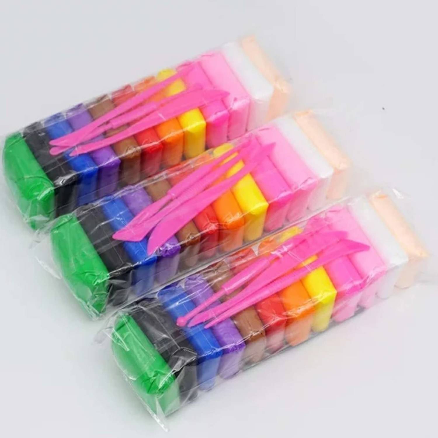 CARROT 36 Piece Air-Dry Polymer Clay Pack , Non Toxic, Modeling Clay For Children Art Clay
