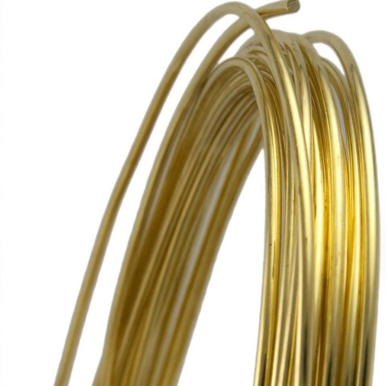 ALEAF 10 Meters Brass Wire 16 Gauge(1.63mm) For Craft, beading and Jewellery