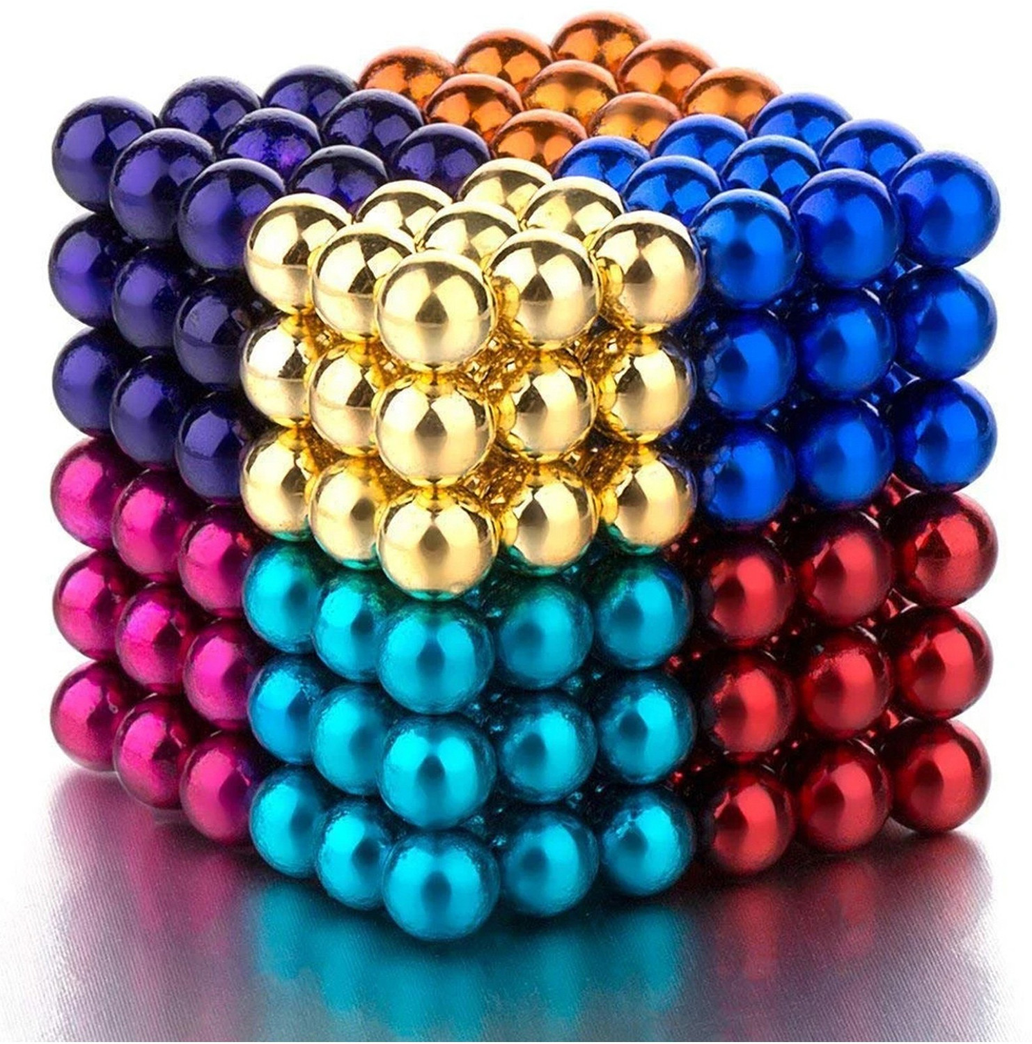 Image of PromoCart Magnetic Balls for Decoration and Stress Relief Multicolour - 216 balls