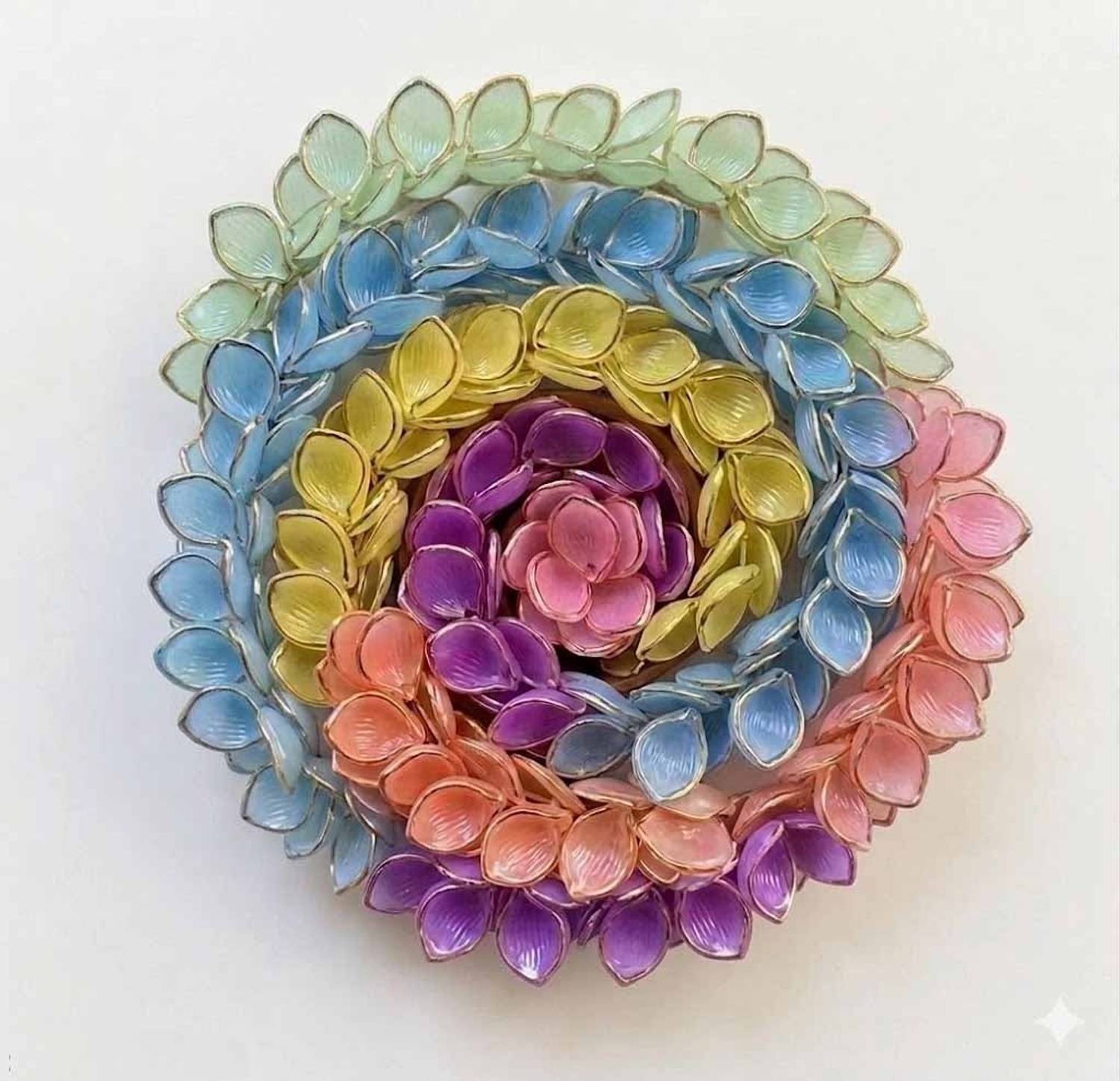 akmI 150 pcs Gold outline 6 colour - 25 pcs Each Colour