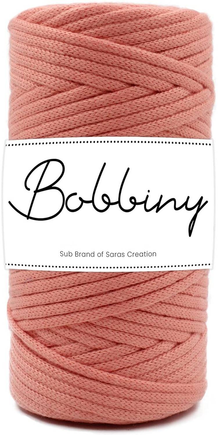Bobbiny 3MM 50 Meter Knitted Braided Crochet Macrame Nylon Cord Thread for Macrame DIY