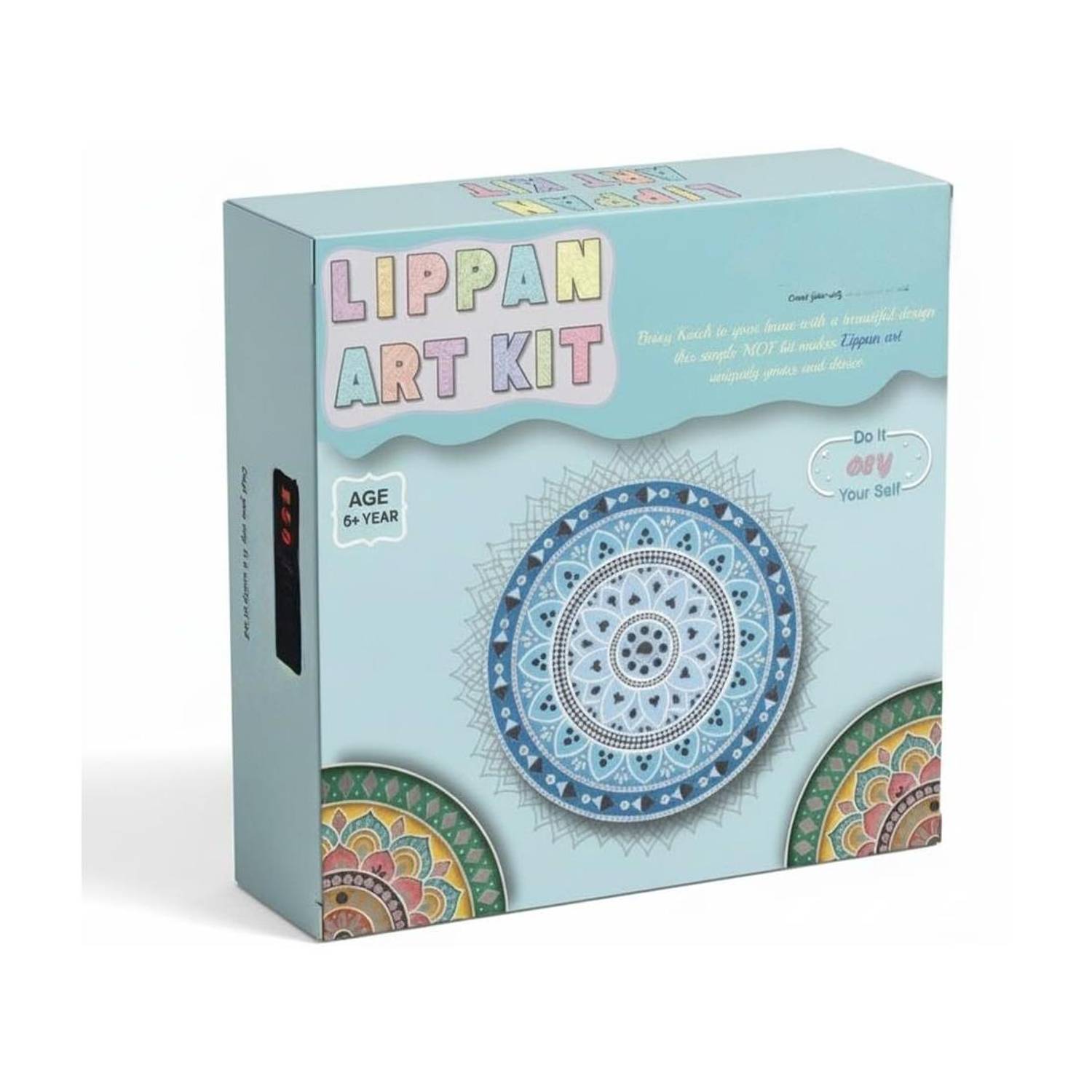banira DIY Lippan Art Kit , Coloring & Painting Set with Water Brush Pen & Stamps