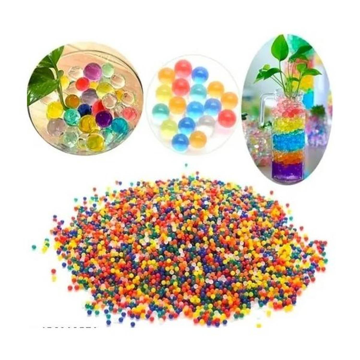 AquaBloom Multicolor Magic Water Beads / Orbeez – 500 Pieces (Approx.)