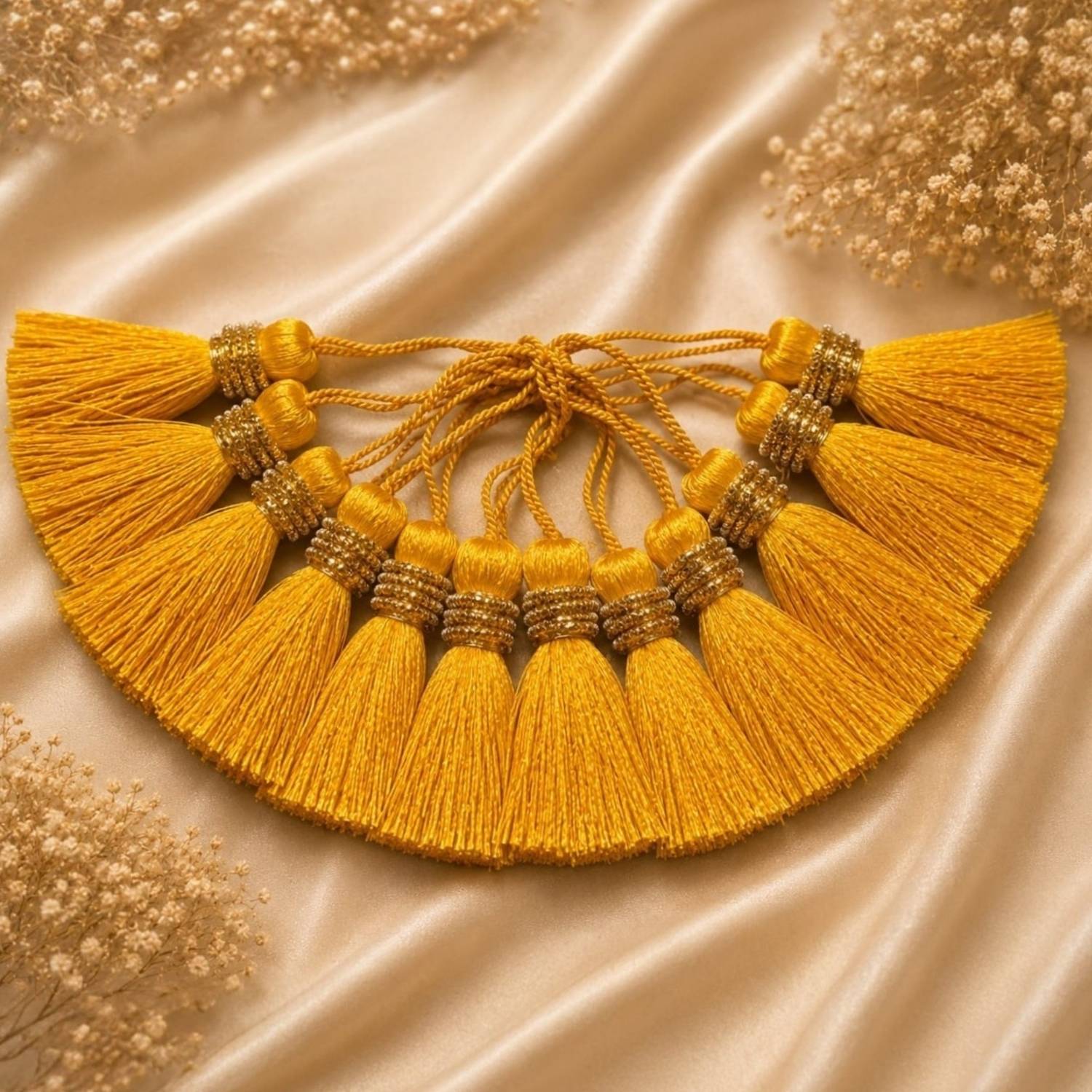 AADIKA COLLECTION Pack of 12 Tassels for Jewellery Making, Saree Blouse Dupatta