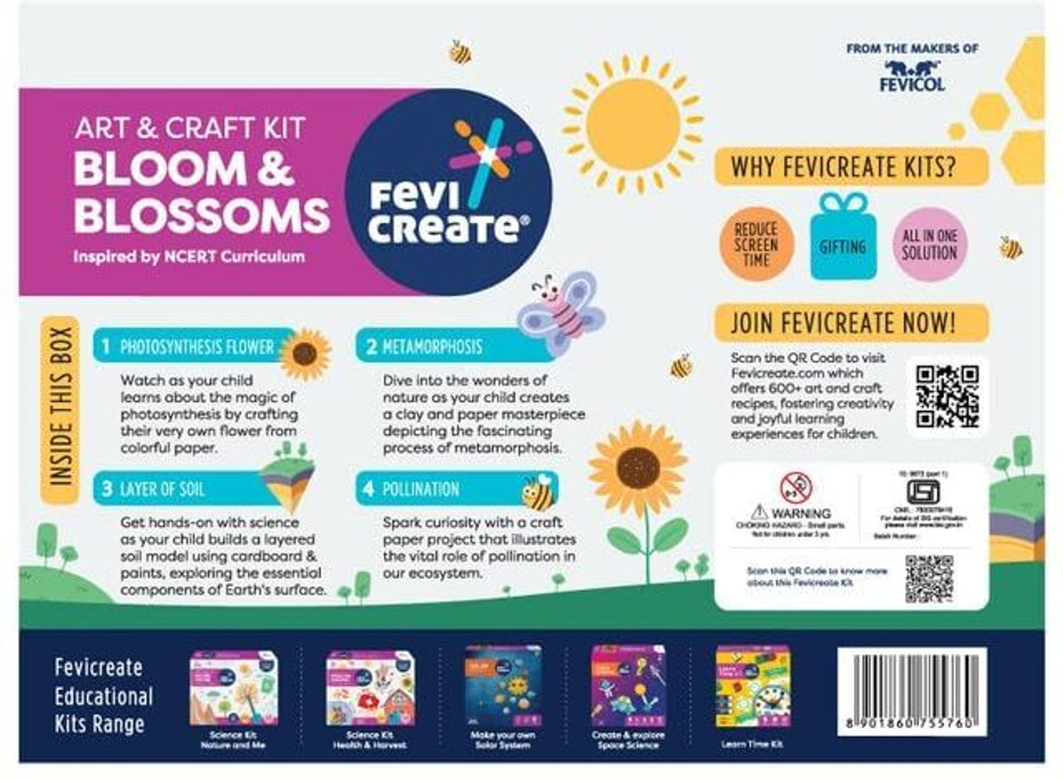 Image of Fevicreate Science DIY Kit-Bloom & Blossom|Ages 7-9 |Perfect Gift for Creativity & Learning