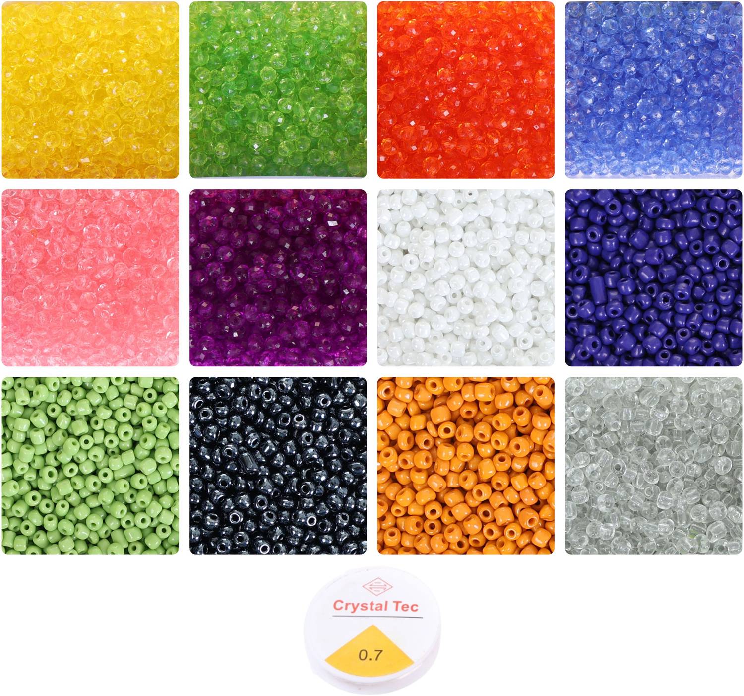 ambitieux light 1900+ pott with 6mm crystal beads kit