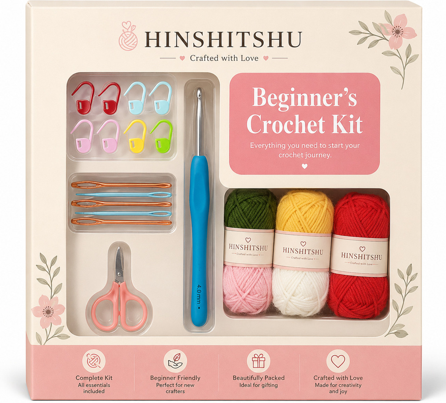 Image of hinshitshu Beginner Crochet Starter Kit
