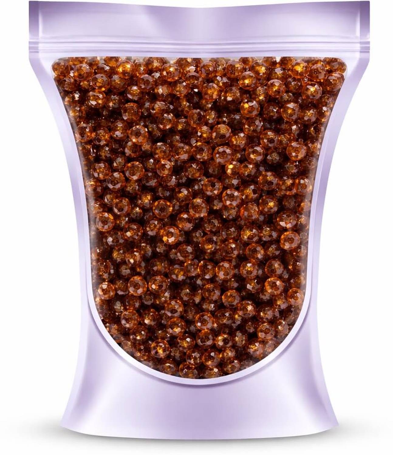 ambitieux 1400+ PCS Acrylic 6mm Crystal Plastic Beads for Jewellery Making & DIY Crafts