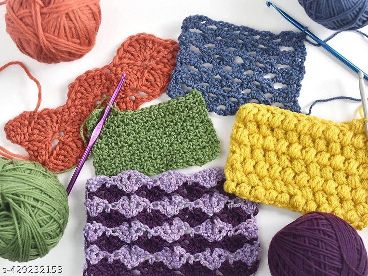 Image of Shop141 Pack of 10 Wool with Crochet Hook and more