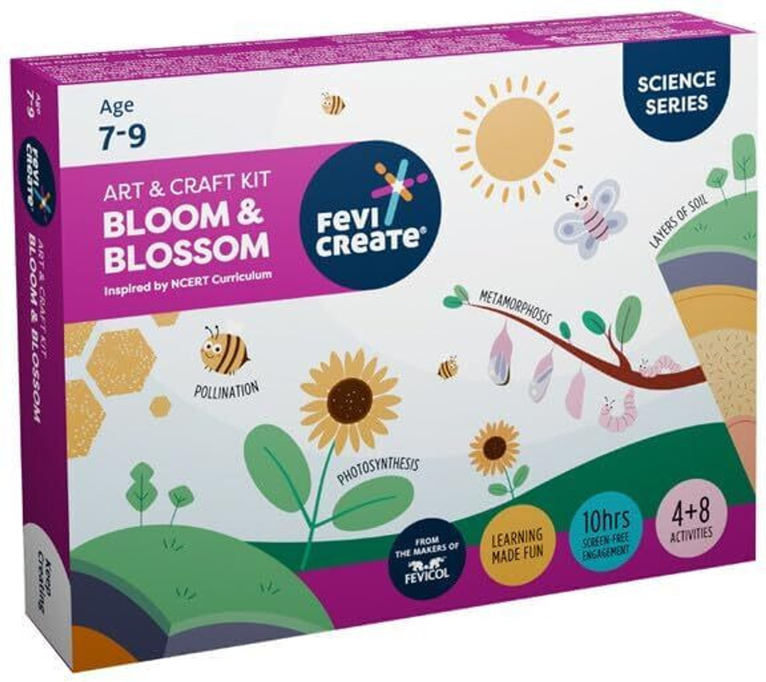 Image of Fevicreate Science DIY Kit-Bloom & Blossom|Ages 7-9 |Perfect Gift for Creativity & Learning