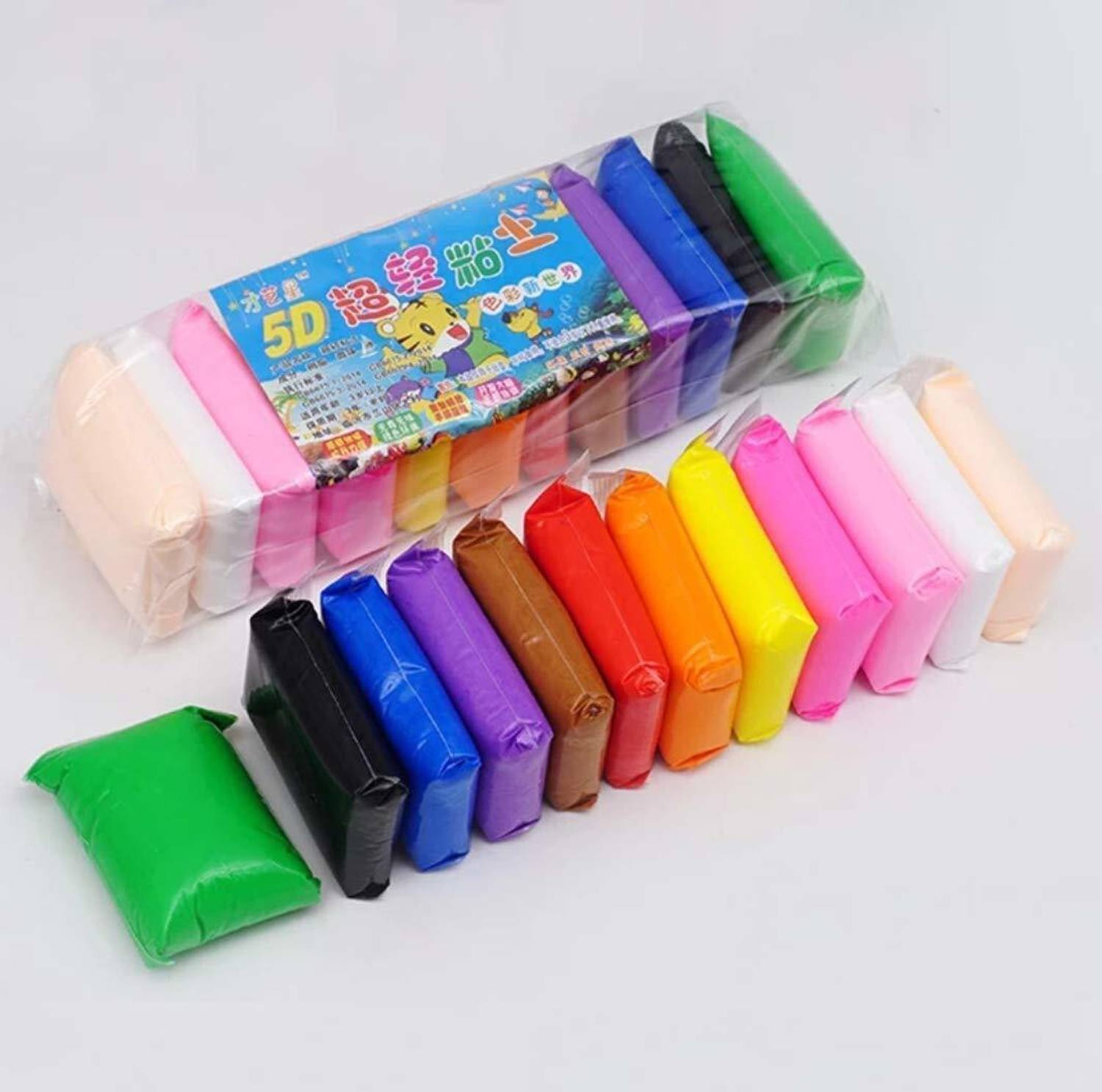 anjanaware CREATION Clay Set of 24 Different Color Fluffy Foam Clay with Tools Color ( Multi)