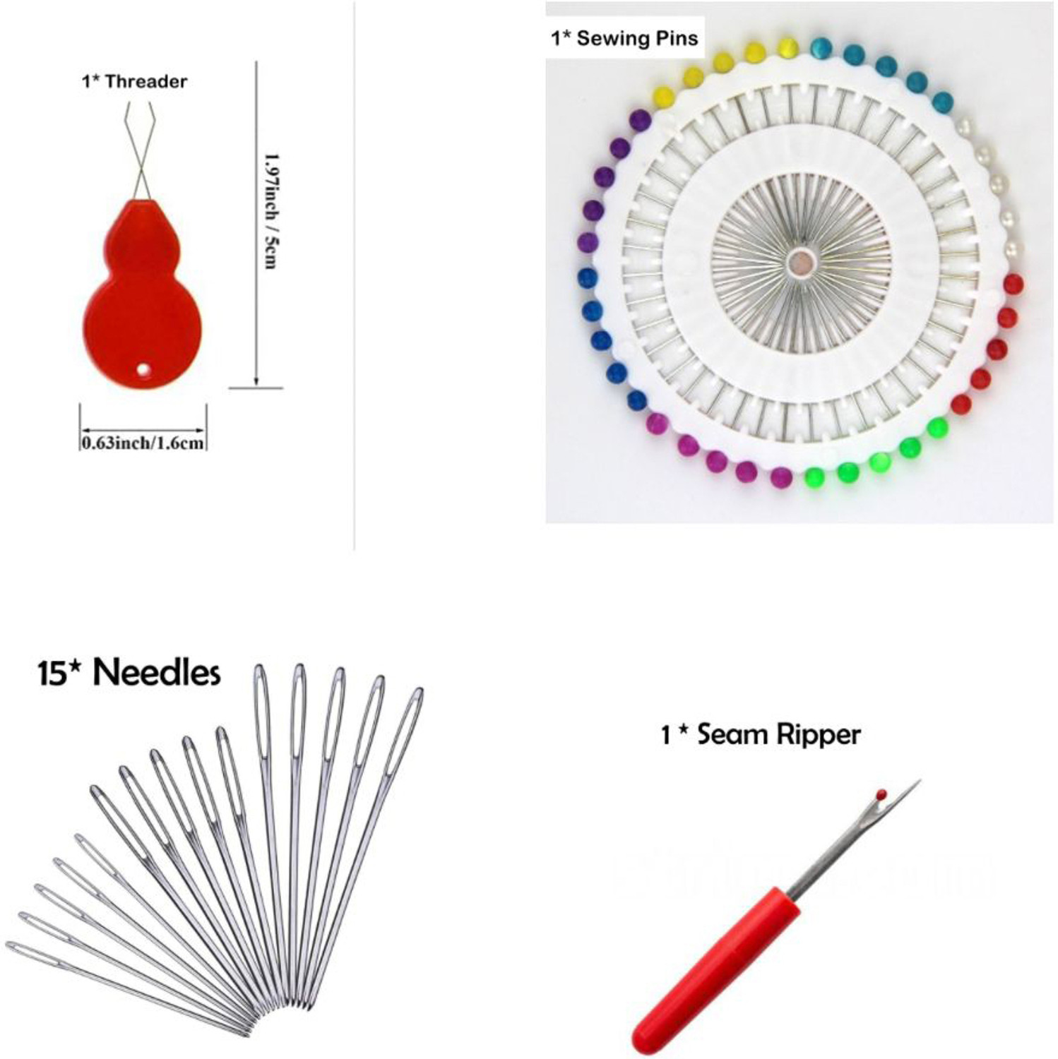 Image of Qroof Embroidery Materials Beginners Starter Kit A complete pack set