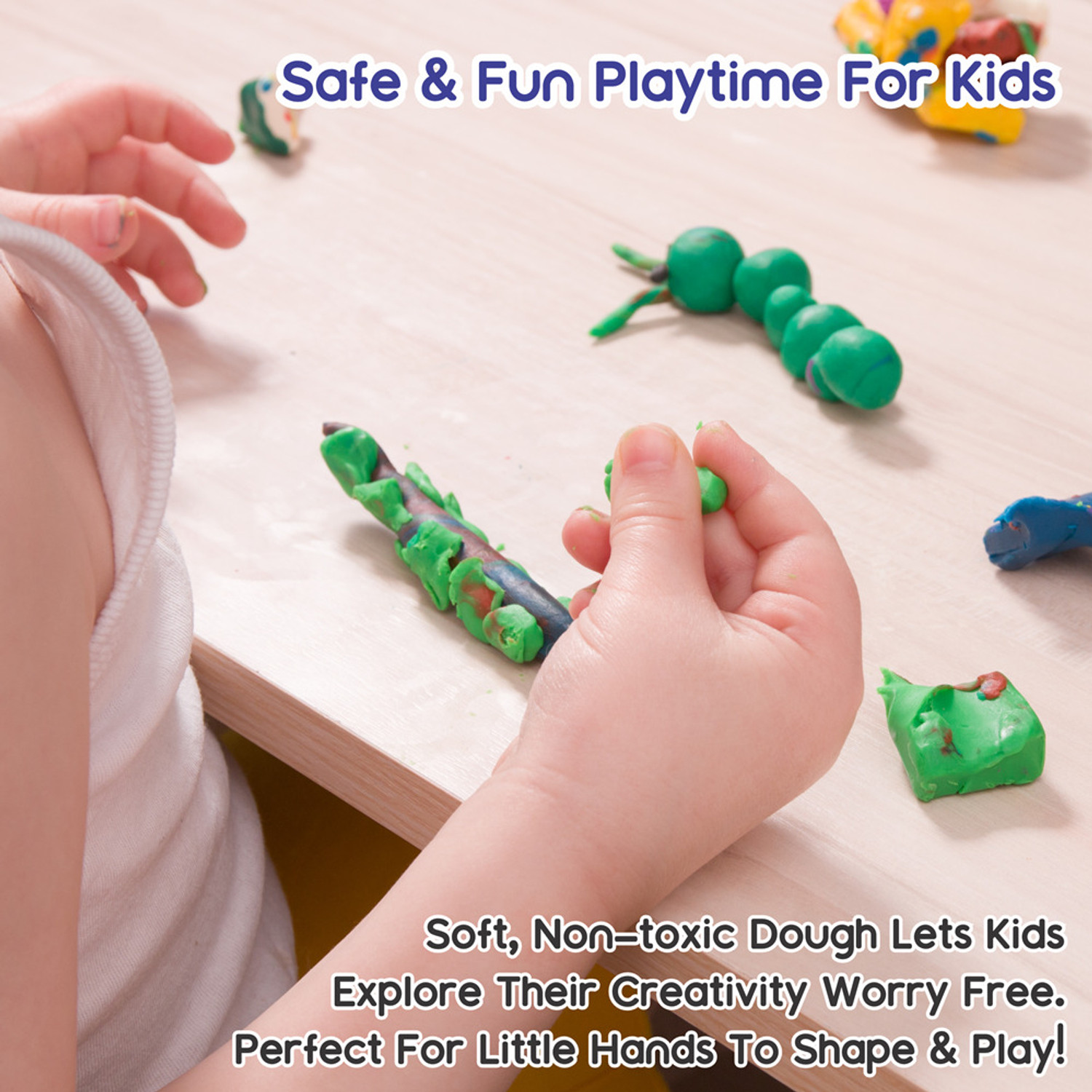 Image of Aditi Toys Dough Bucket Pack of 2, Clay Dough with 20 Colorful Clay & Sculpting Figures
