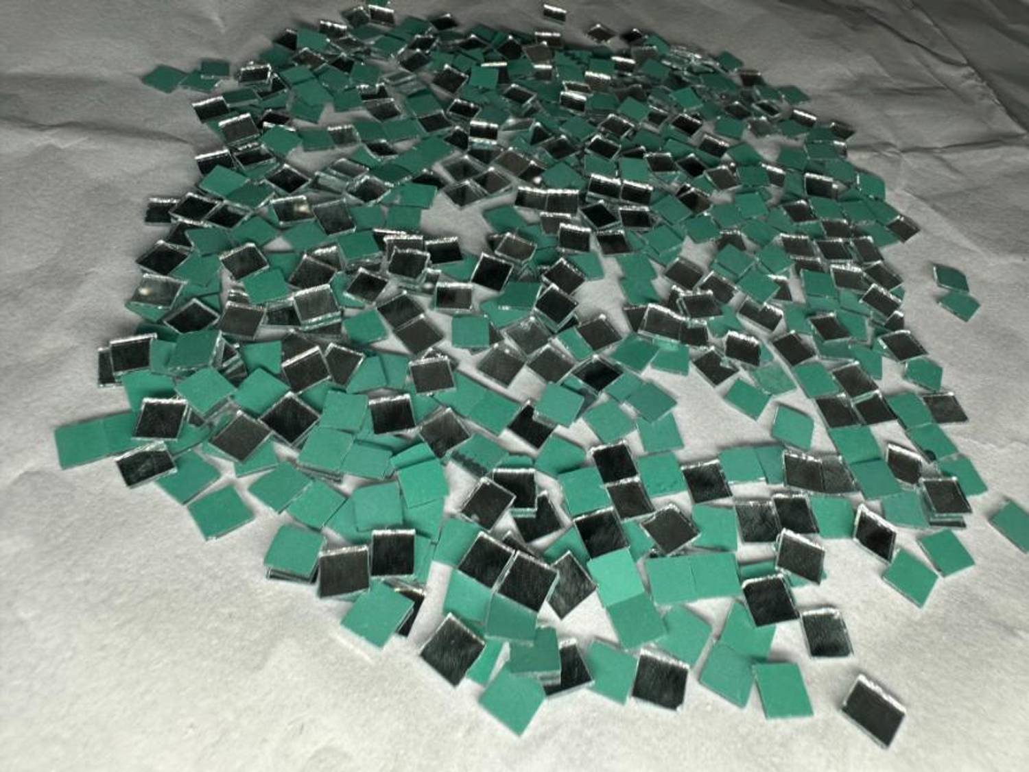 arteneer silver square shape mirror-8 mm size- 600pcs