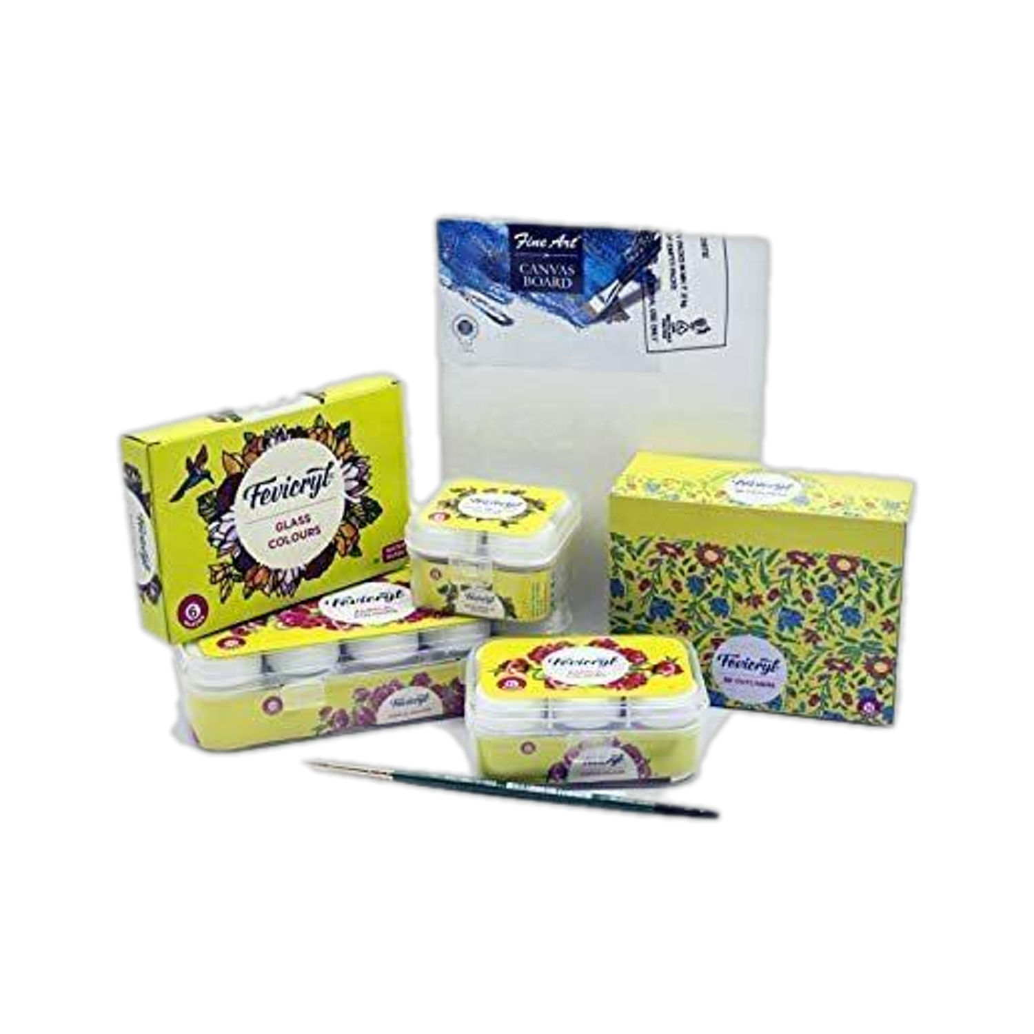 Fevicryl Combo Art kit of 7 items, Ideal for Students, Artists, and Gifting