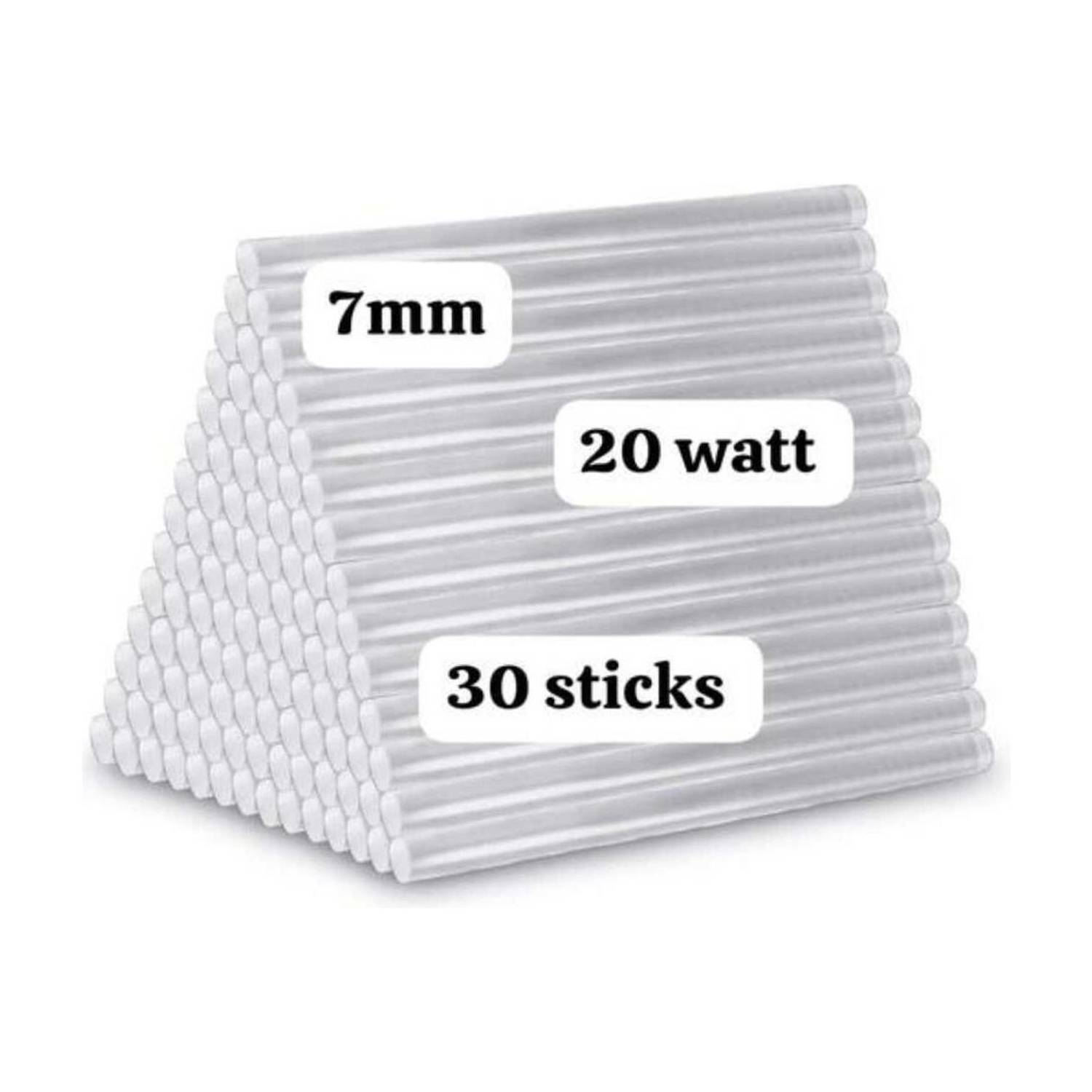 boral 30 Pcs Transparent mini Glue Sticks for 20 Watt Glue Gun
