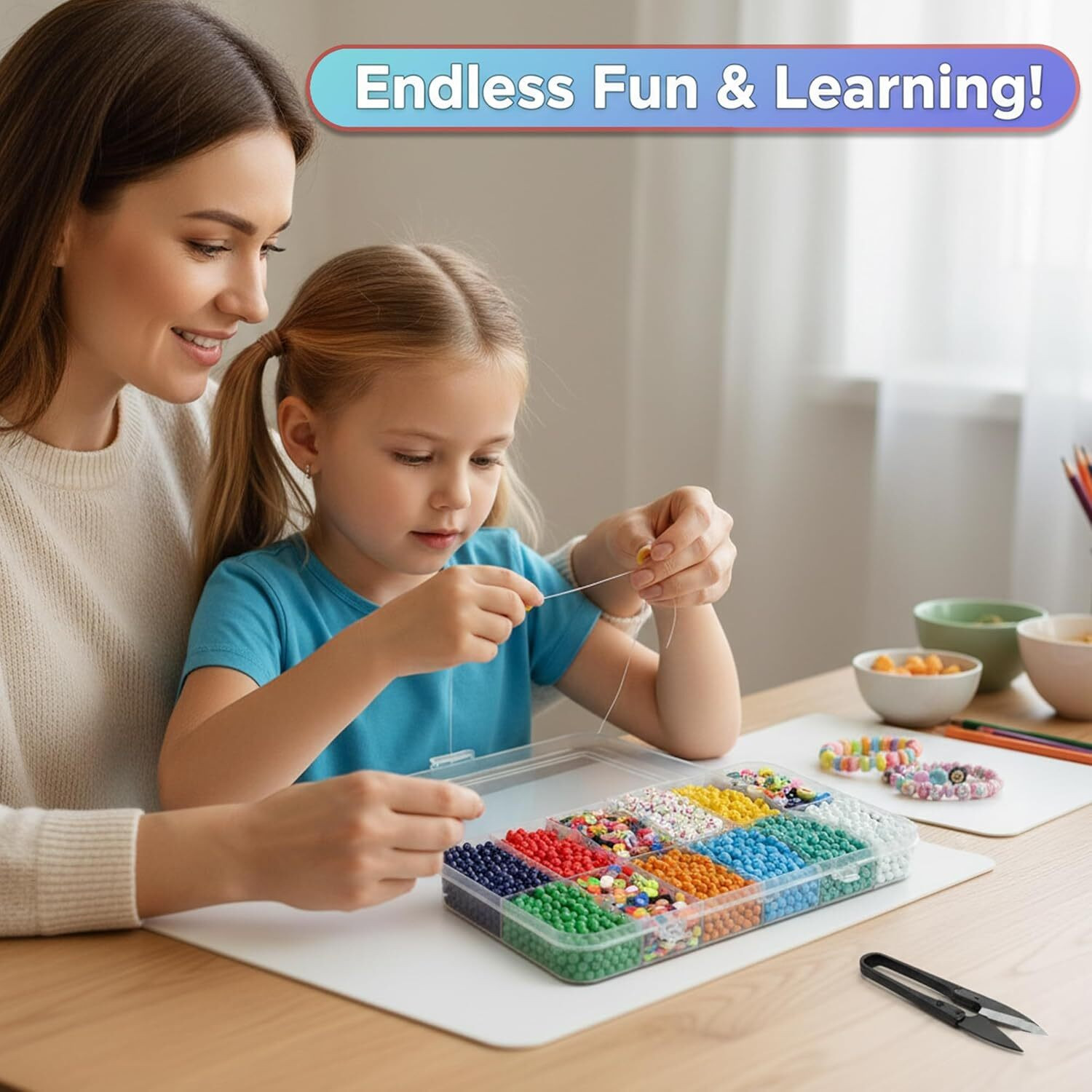 Image of picknMAKE DIY Bracelet Making Kit for Girls & Kids (All-in-One Bracelet Set)