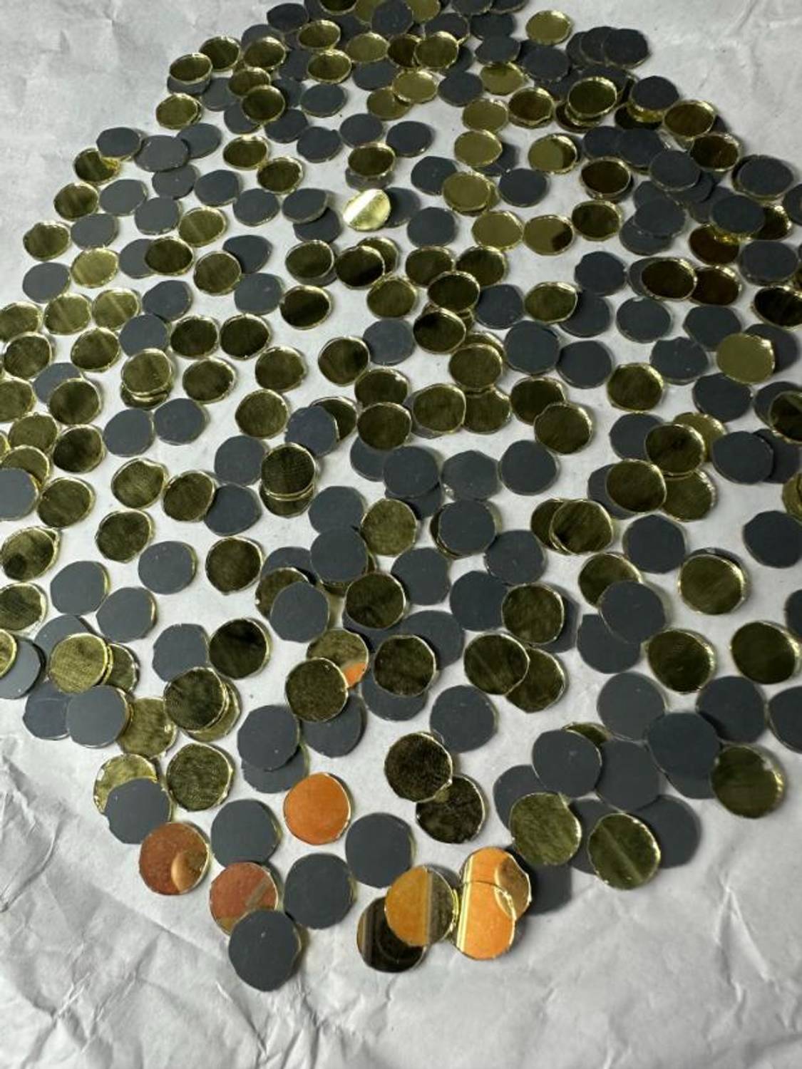 arteneer Round shape golden mirror-12 mm size- 350pcs