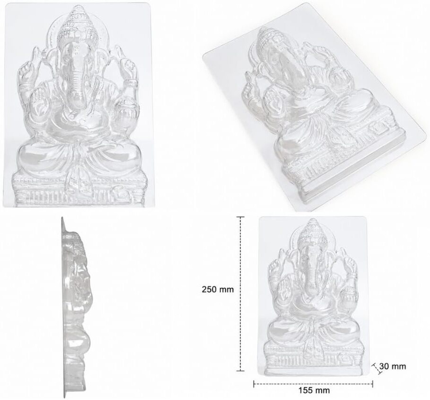 Image of Ganesh Pottery DIY Ganesh Idol Making Kit with Terracotta Clay Mould & Paint Set