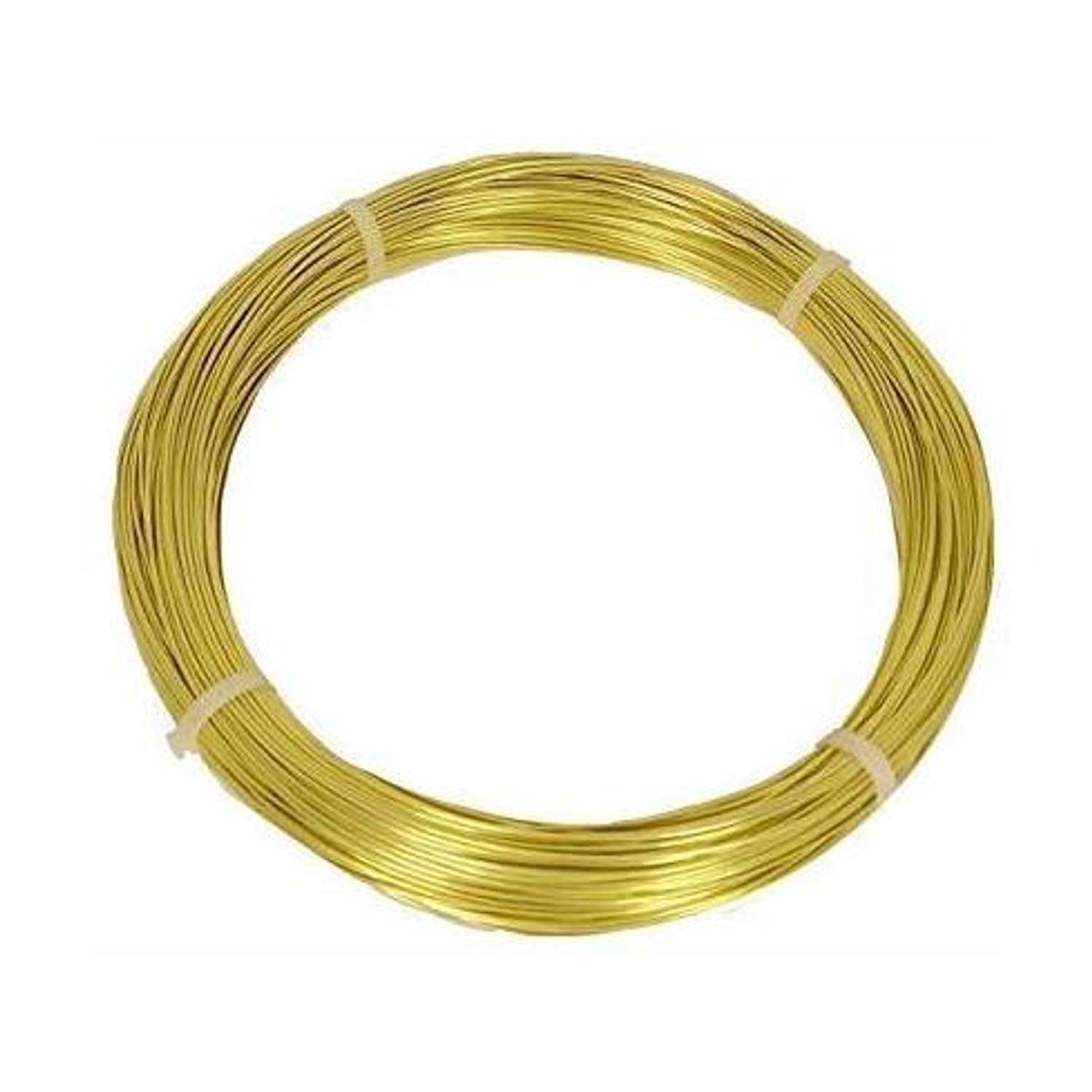 ALEAF 5 Meters Brass Wire 18 Gauge(1.22mm) For Craft, beading and Jewellery