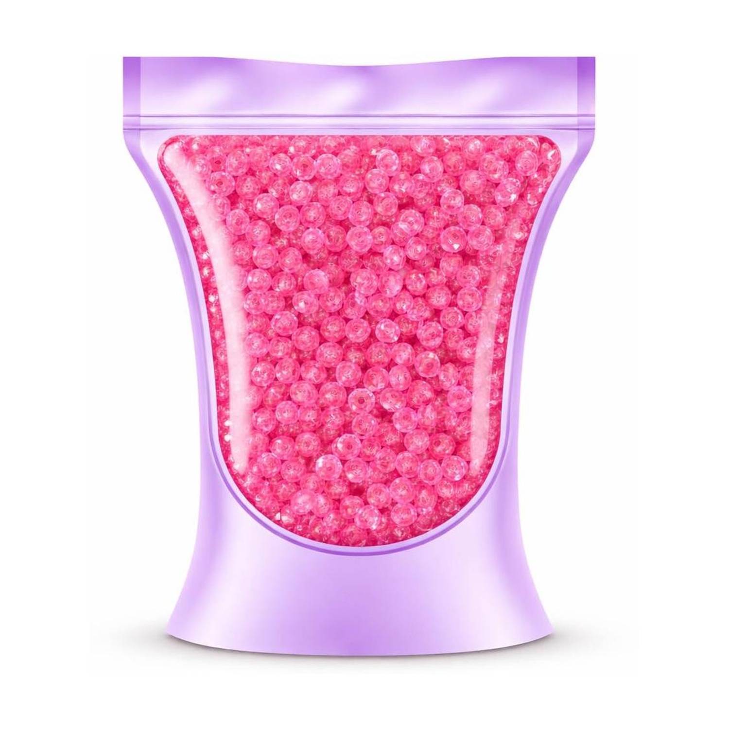 ambitieux 1400+ PCS Acrylic 6mm Crystal Plastic Beads for Jewellery Making & DIY Crafts