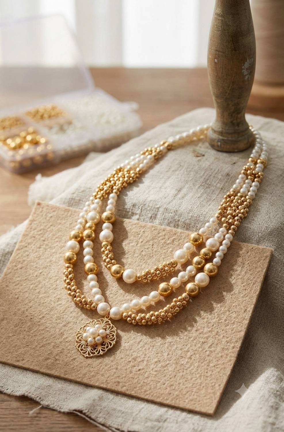 RAION Gold Pearl Beads 4,6,8 mm 1400 pcs - Image 4