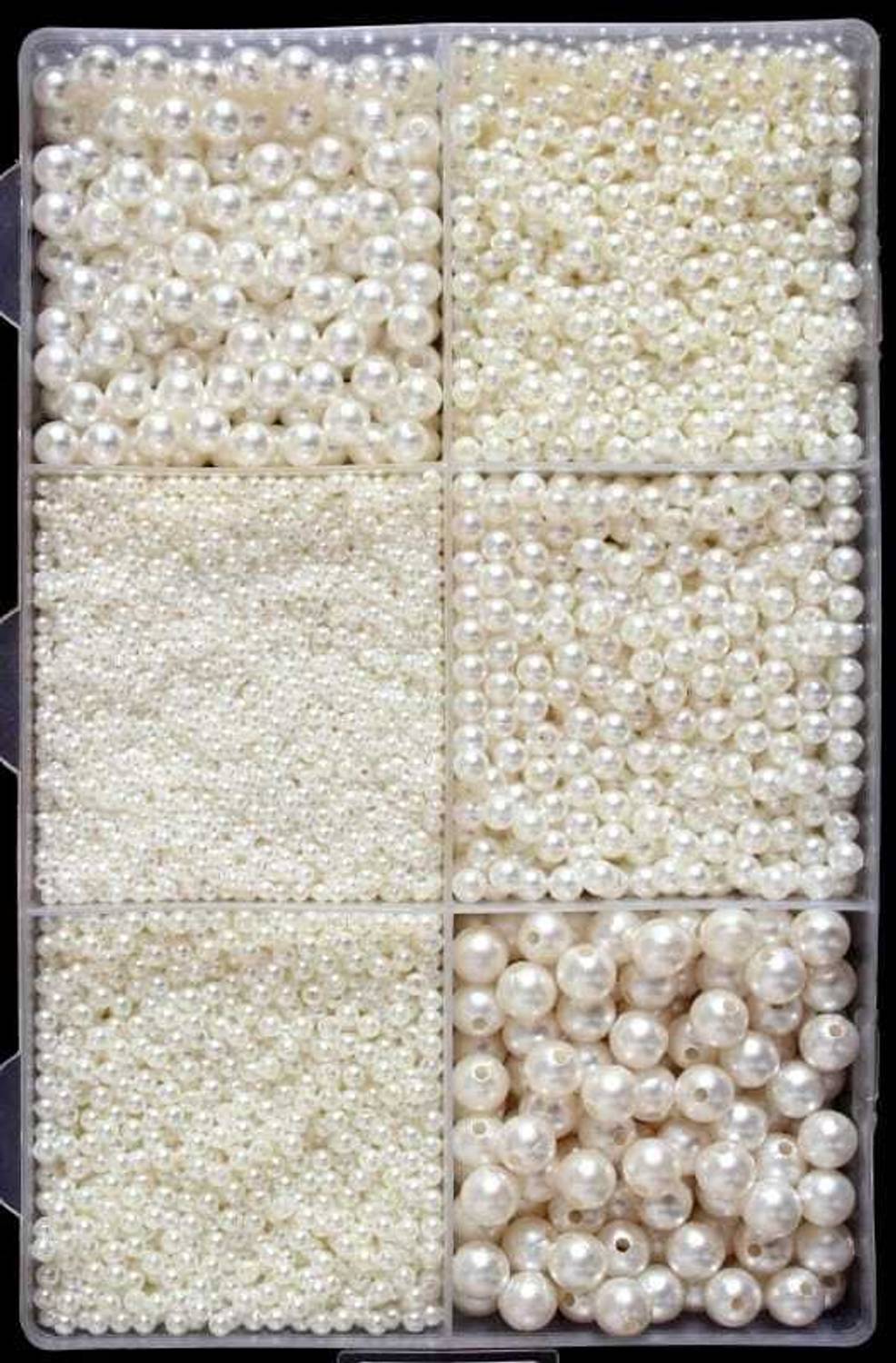 VTU ENTERPRISE White decorative beads