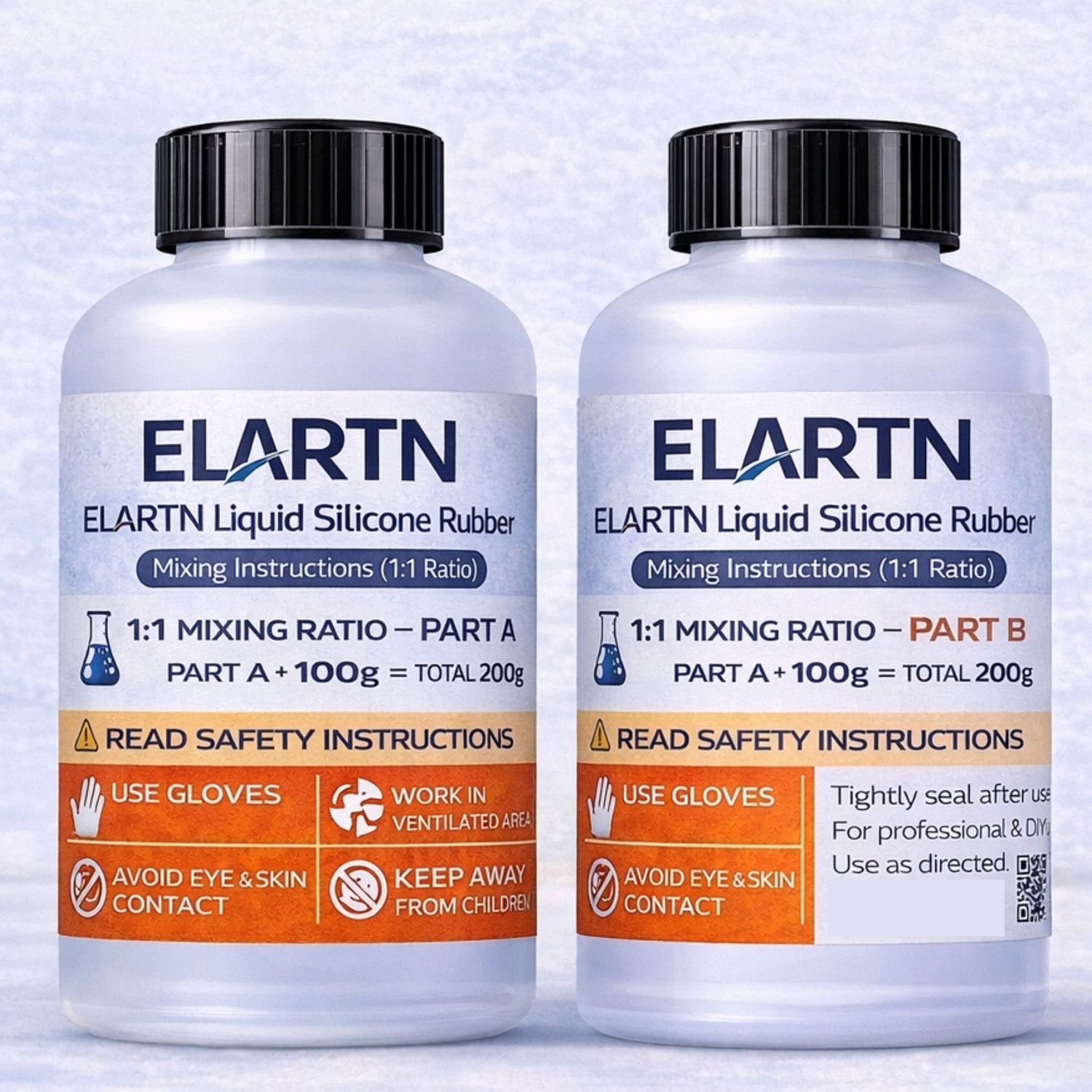 ELARTN Liquid Silicone Art & Craft Kit with 1:1 Mixing Ratio 200 g
