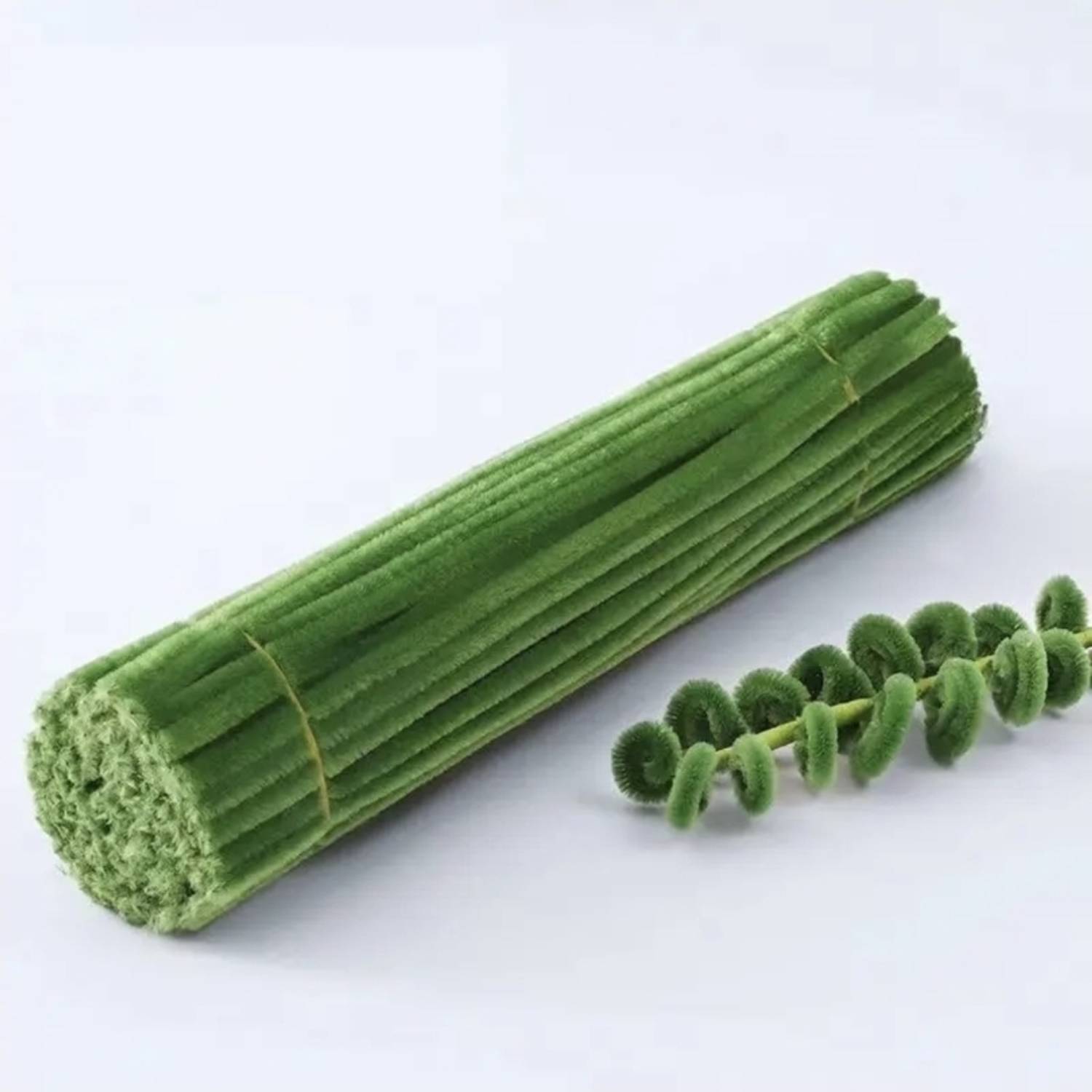 Batricher 100 Pcs Chenille Stem Pipe Cleaners for Flower Making for Craft & Decorations