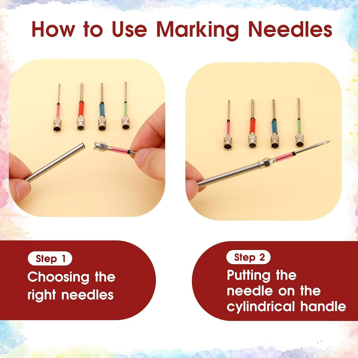 Image of Gemsy 24PCS Punch Needle Set, Embroidery Yarn Craft Tool for Rug Making, Cross Stitch Hand Sewing Needle
