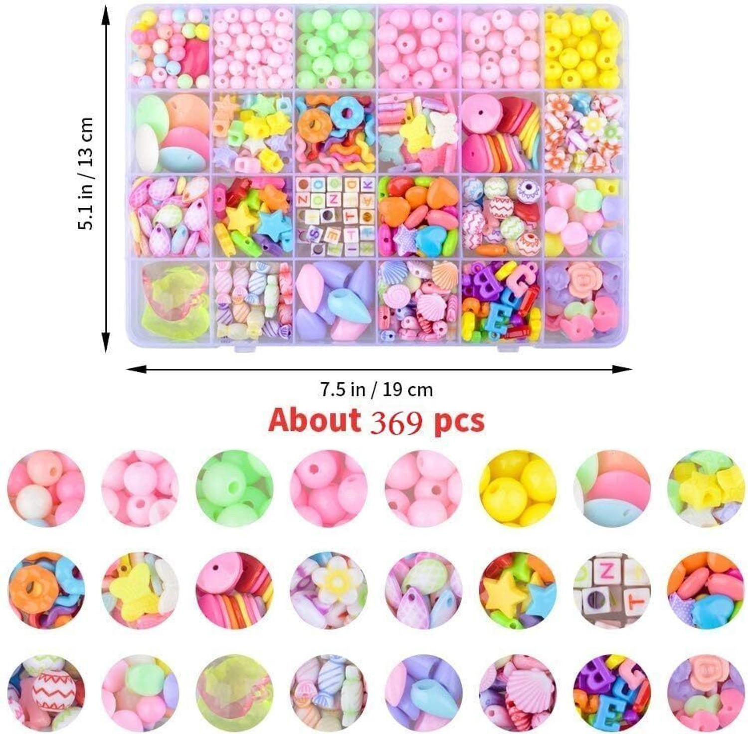 Image of FIDEO Jewellery,Colorful Bracelet,DIY Craft Necklace Making Kit for Girls