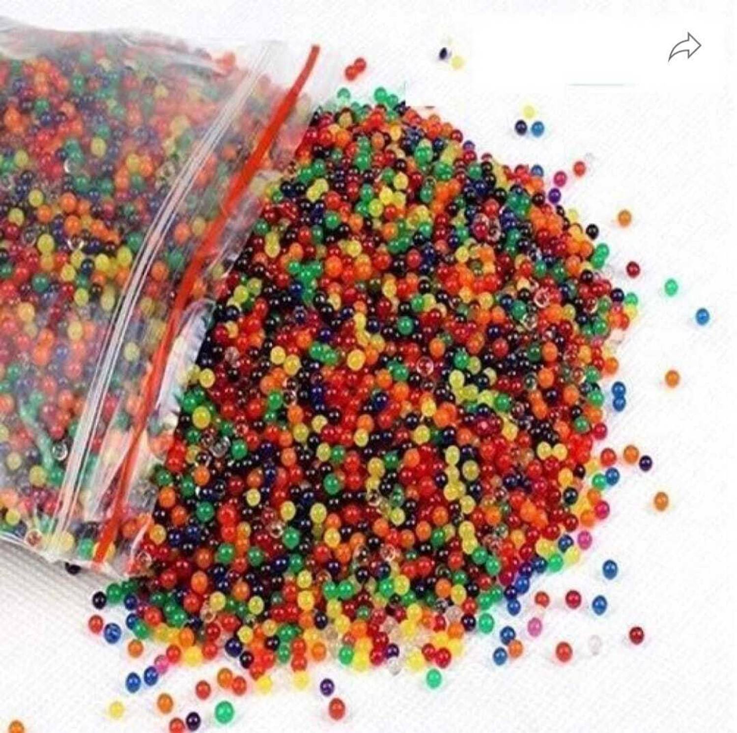 AKRIAFT Multicolor crystal Soil Water Beads (Multicolor) 2000 pcs Approximately 20 gm