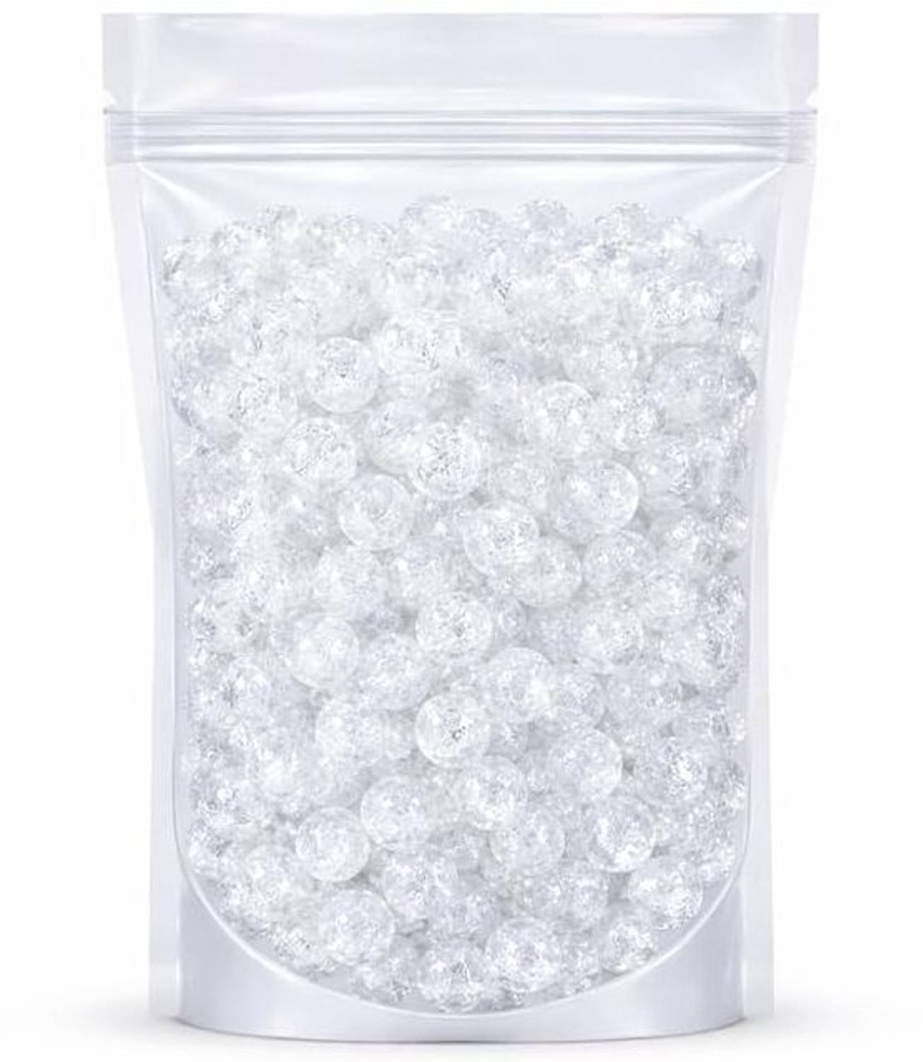 ambitieux 650+ beads of crackle beads white