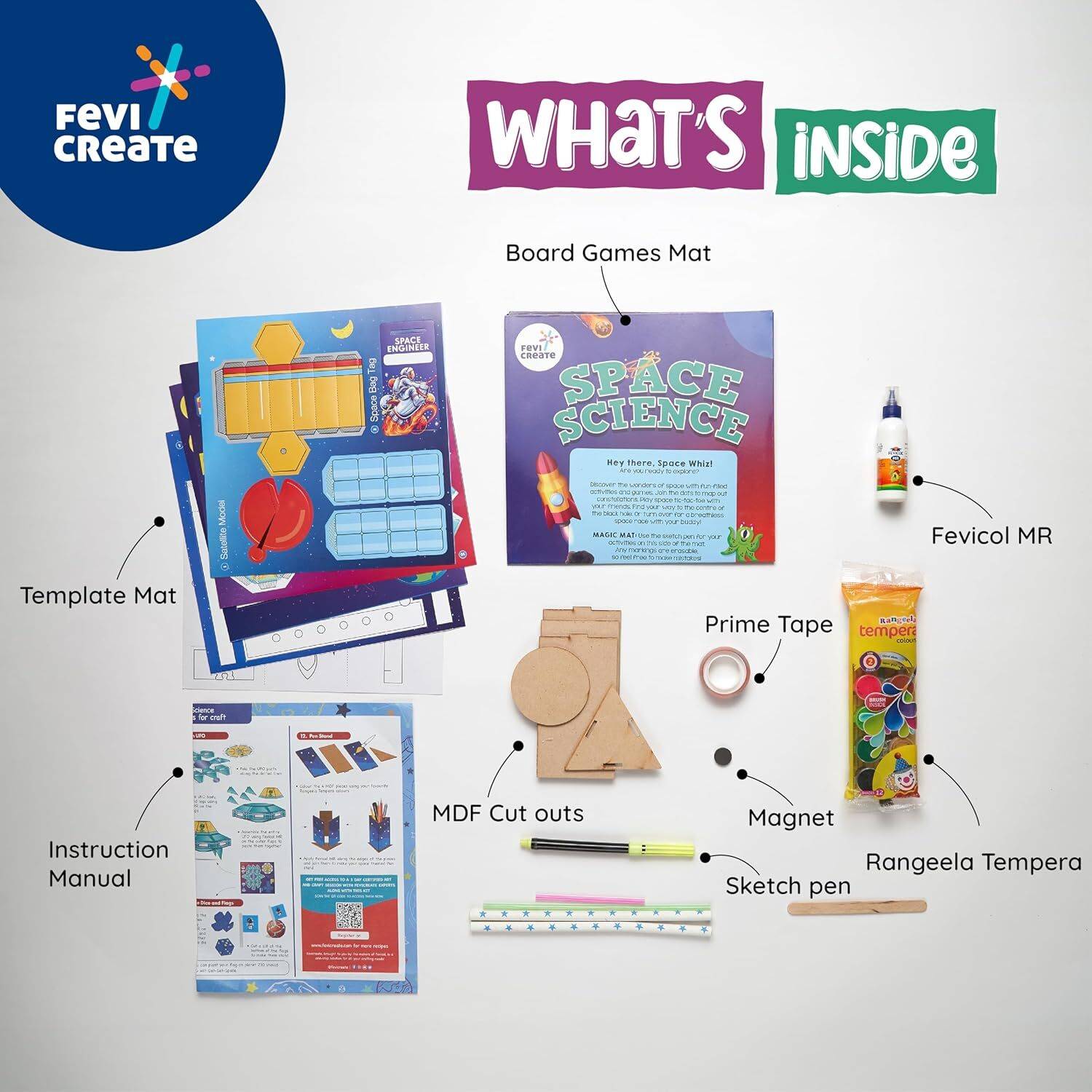 Fevicreate Space Science Kit, DIY Art & Craft Set, Includes Space... more