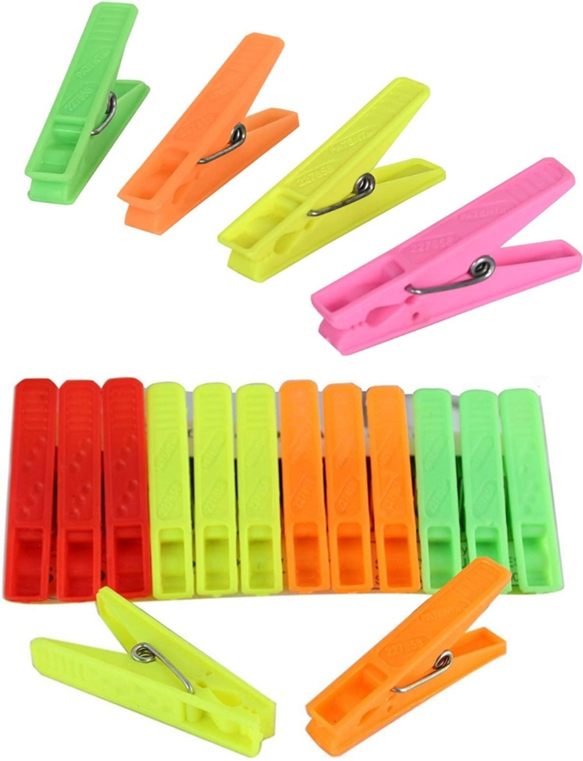 Image of imtion 36 pcs Heavy Quality Cloth Peg Plastic Cloth Drying Pins Clips for Cloth chimti