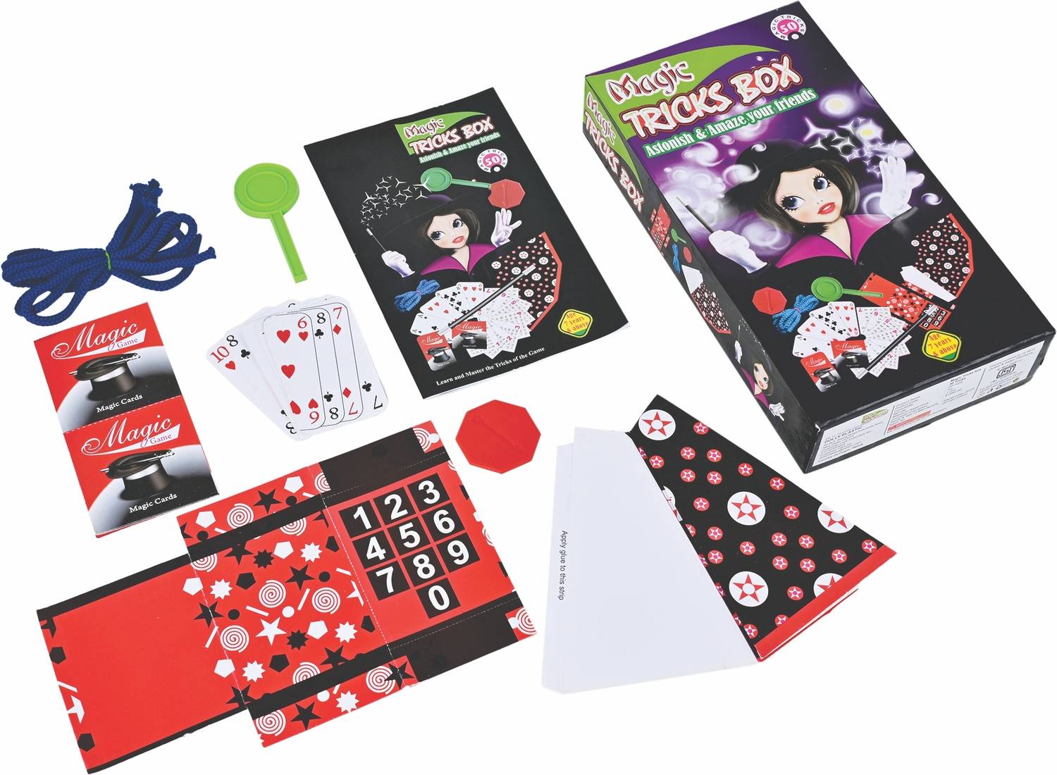 ABYZ Magic Tricks Box Set with 50 Tricks, Beginner Magic Kit