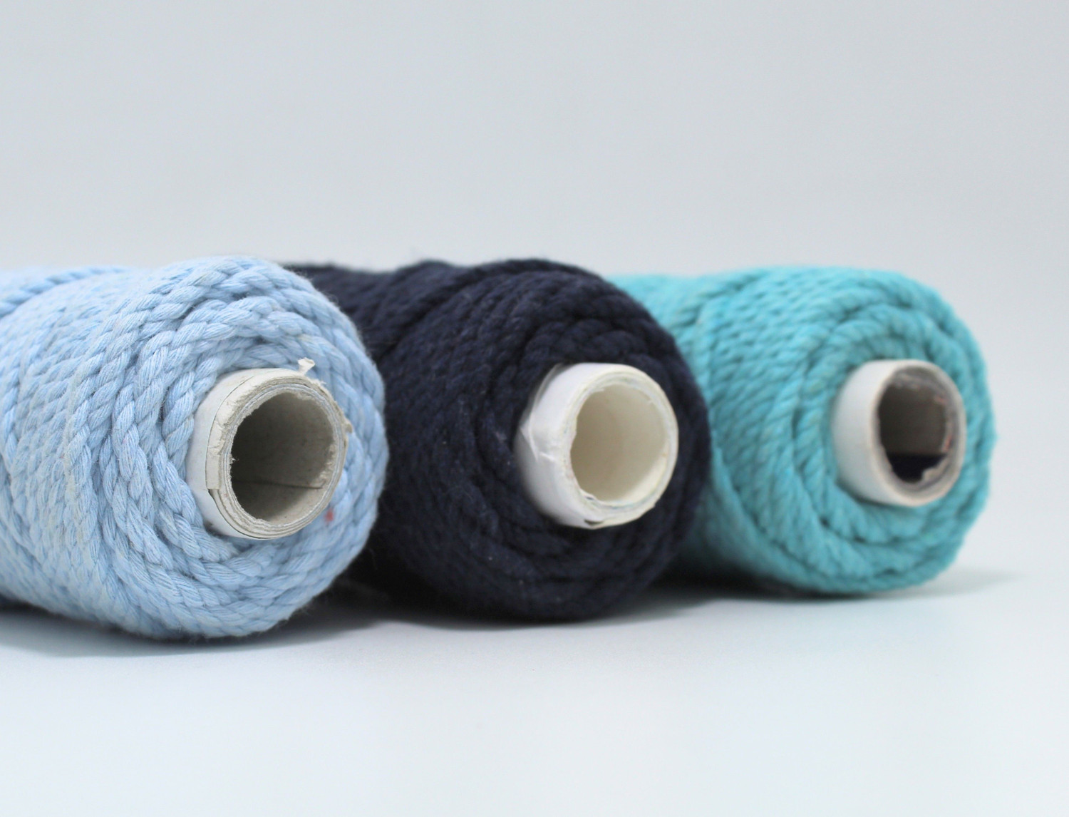 Image of Craft Affair | 3ply Twisted Cotton Macrame Cord 3mm | With Free 7cm Wooden Ring | Pack of 8